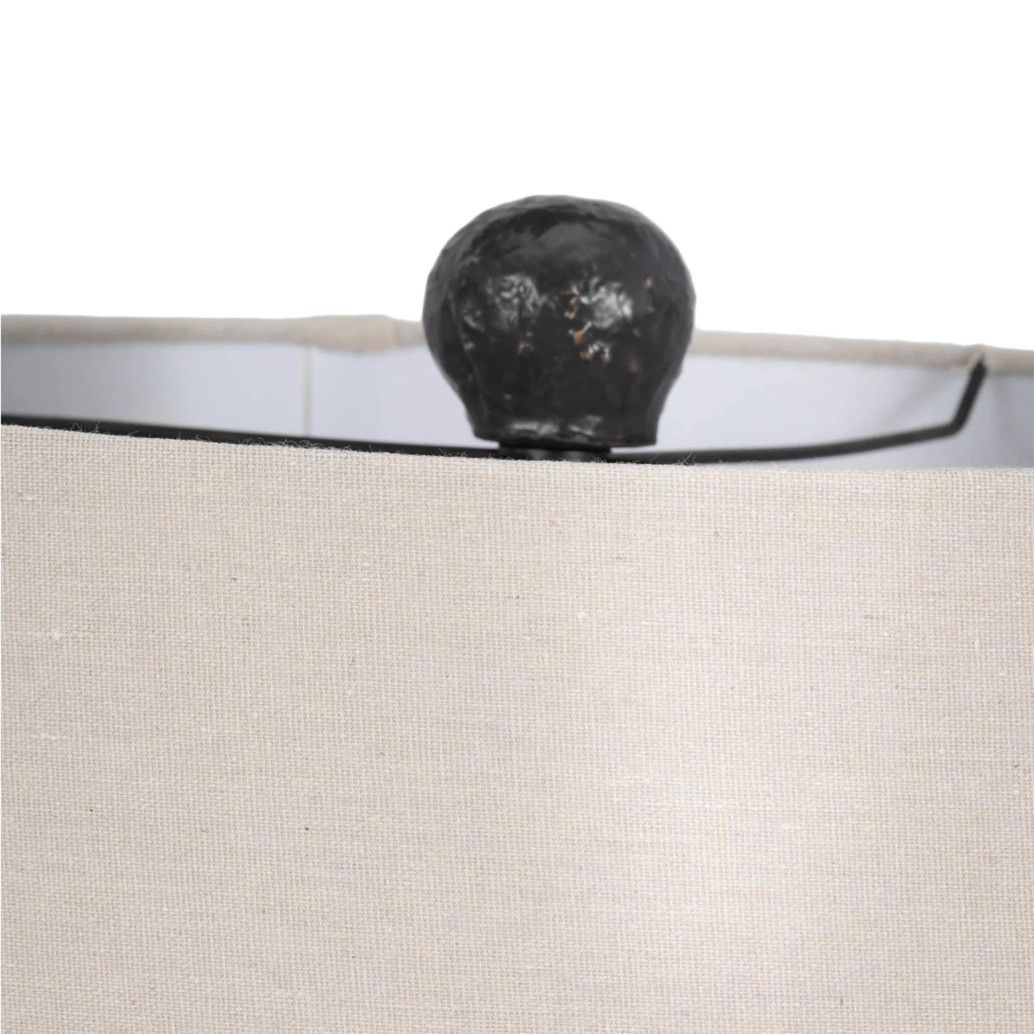 31" Tall Knobby Table Lamp, Black - Image 6