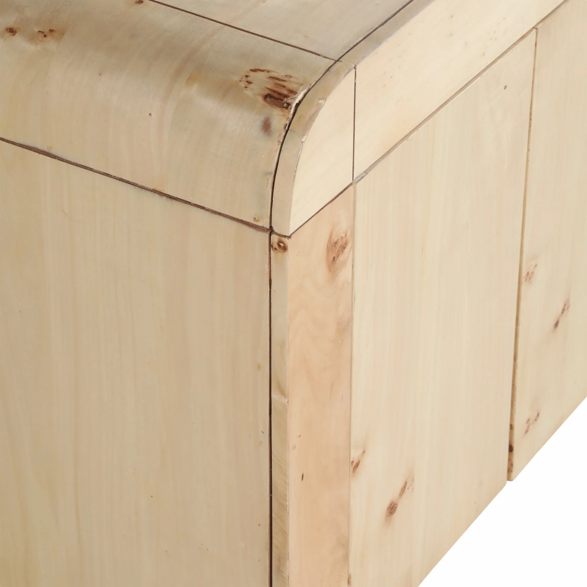 32" Burl Wood Cabinet, Natural - Image 7