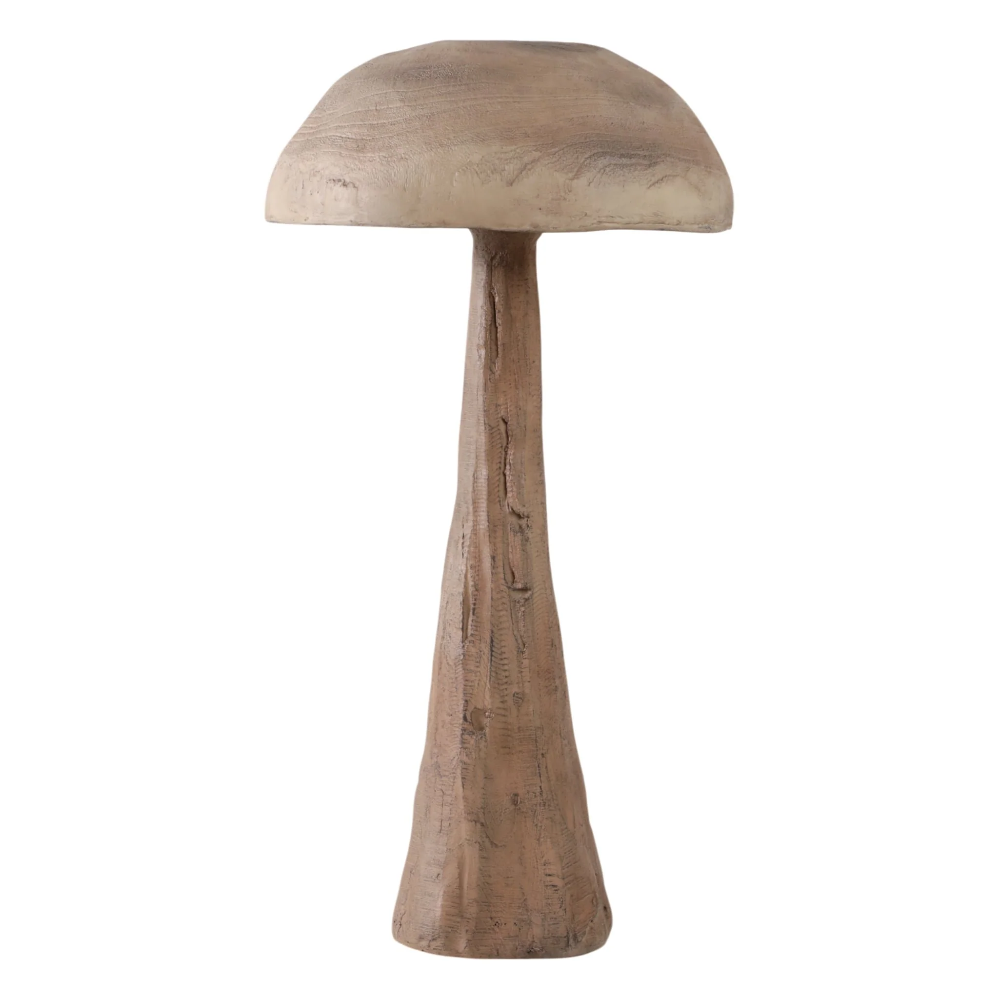 32x17" Mushroom With Wood Grain, Brown - Image 4