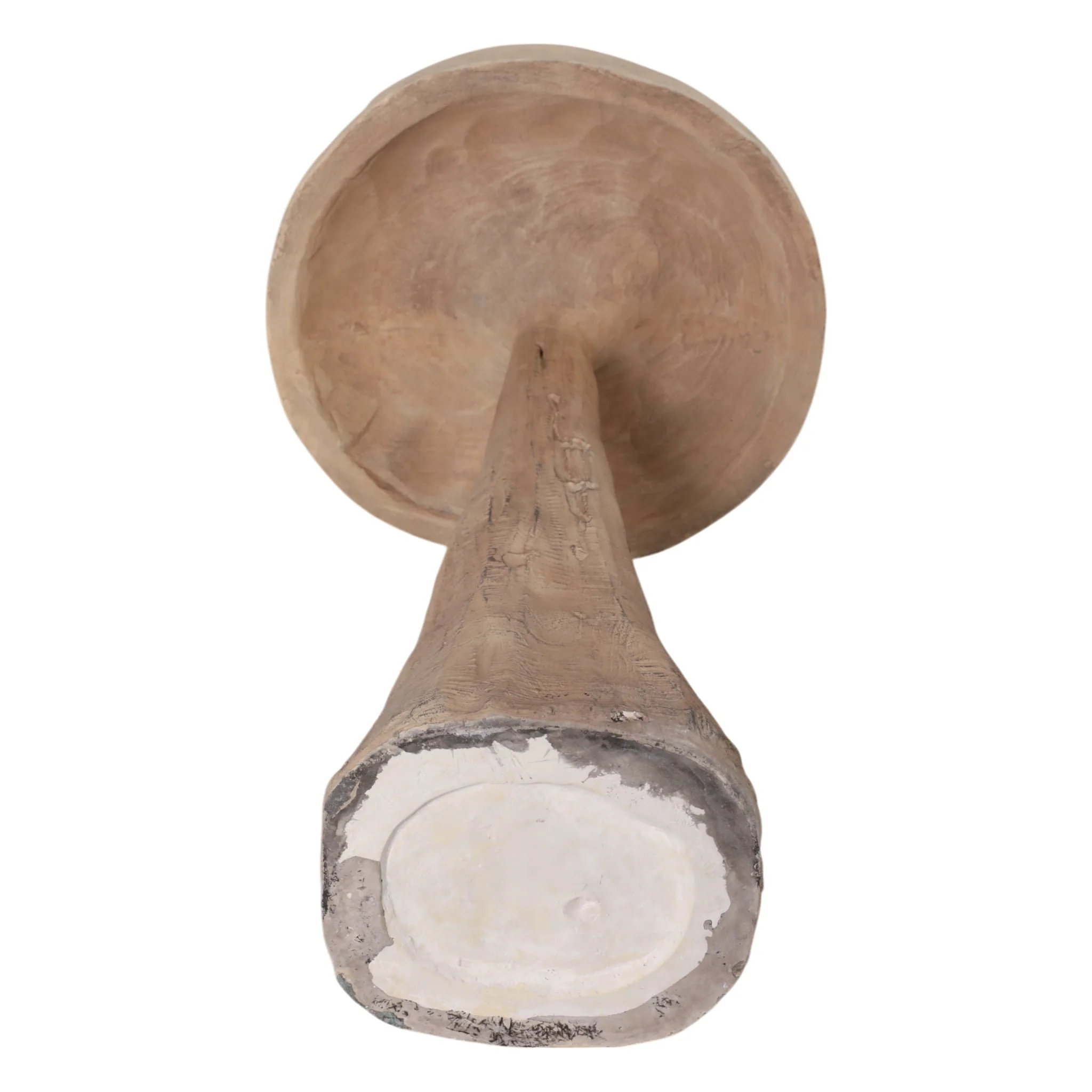 32x17" Mushroom With Wood Grain, Brown - Image 7