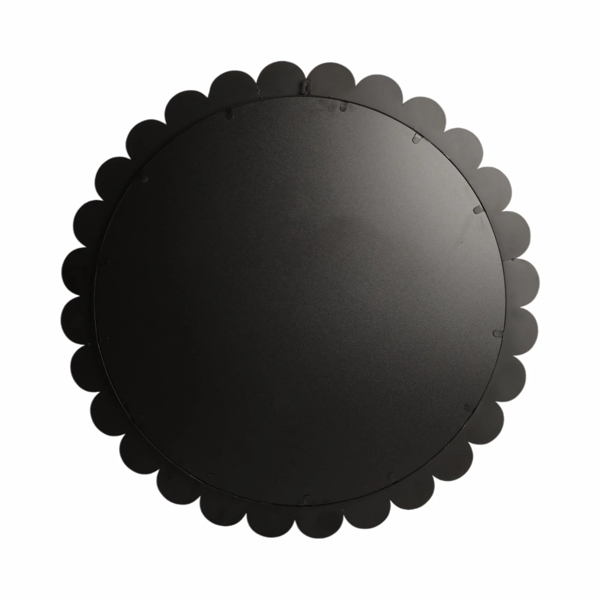 34" Scallop Border Mirror, Black - Image 6