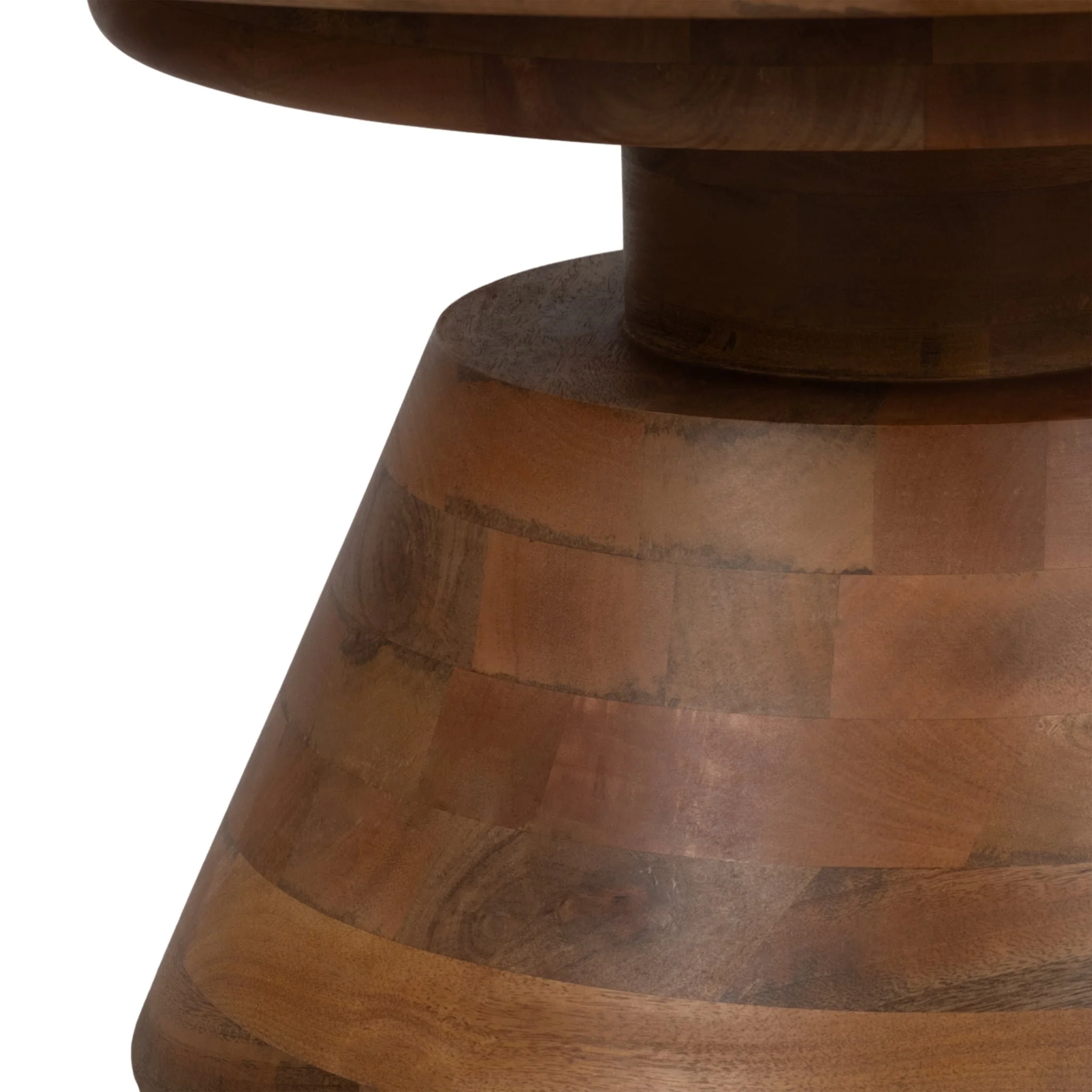 34" Tapered Wood Coffee Table, Natural - Image 6