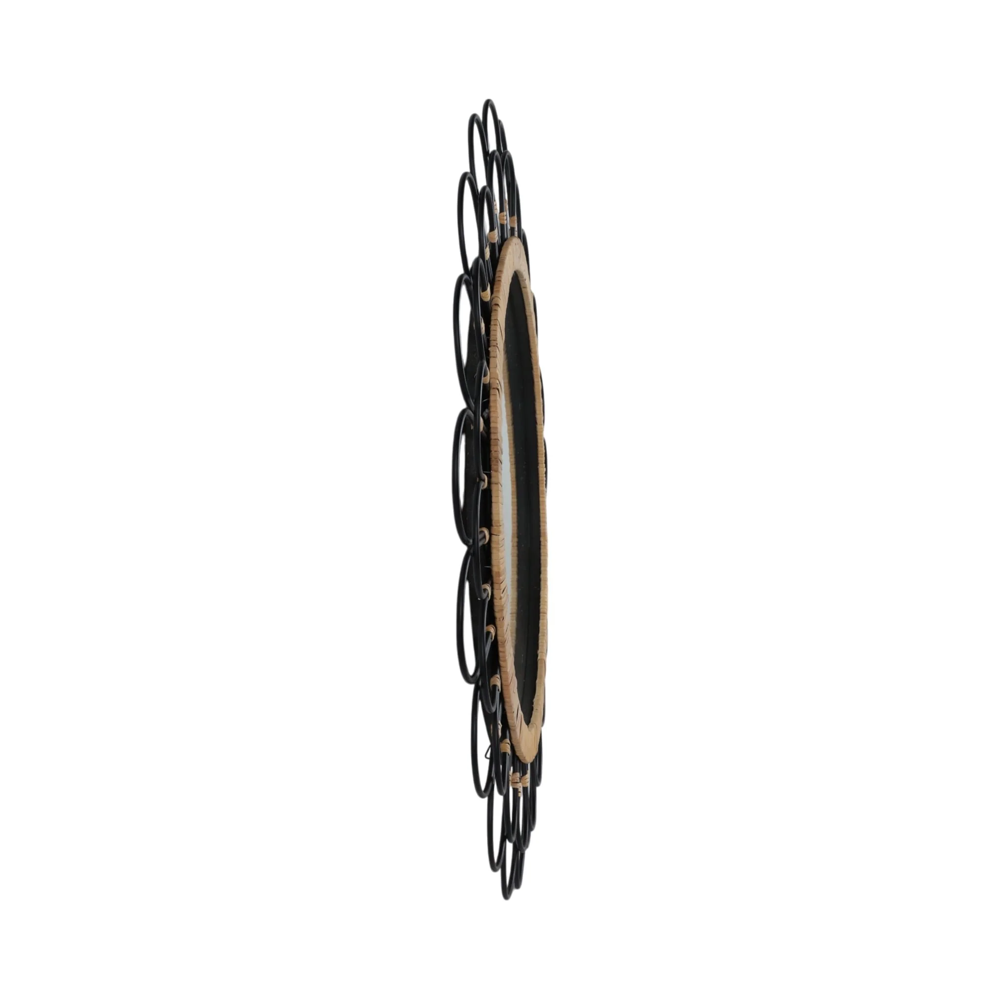 36" Daisy Wall Mirror, Black - Image 3