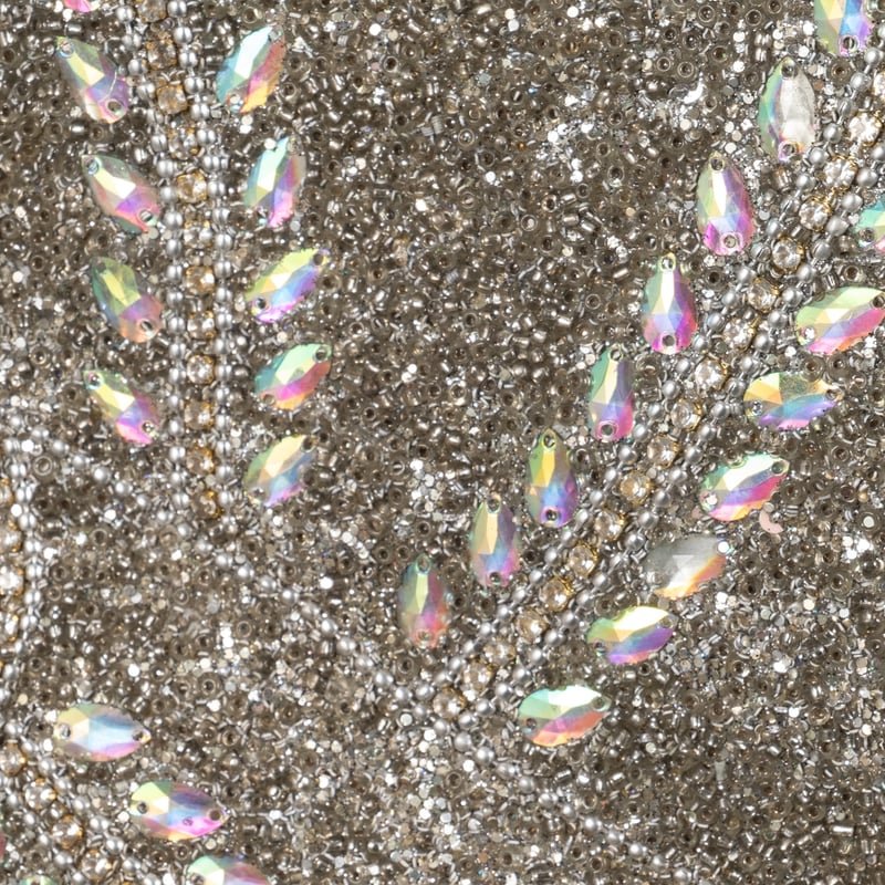 36" Mosaic Dove With Bells, Silver/gold - Image 5