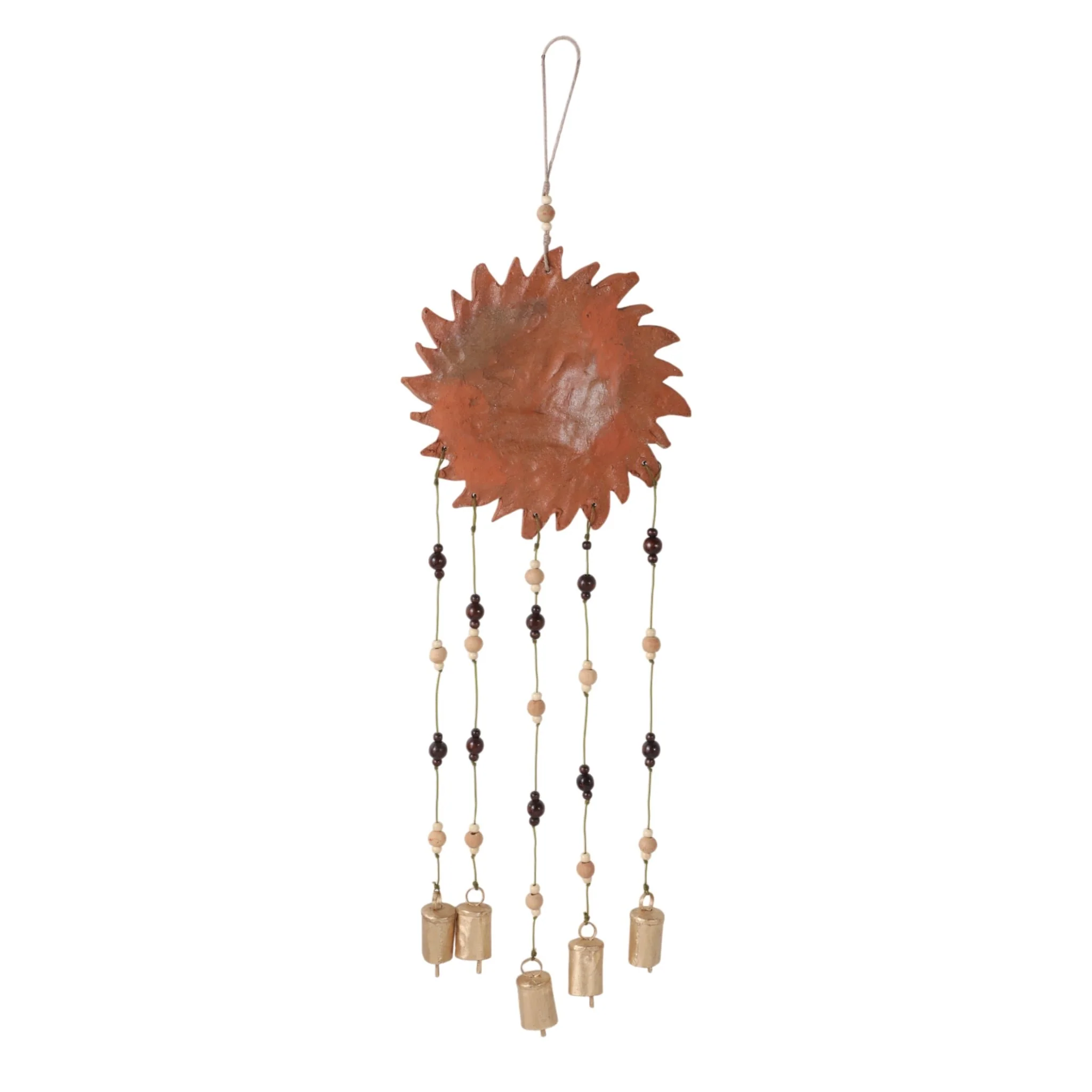 36x10" Terracotta Sunshine Chime, Brown - Image 4