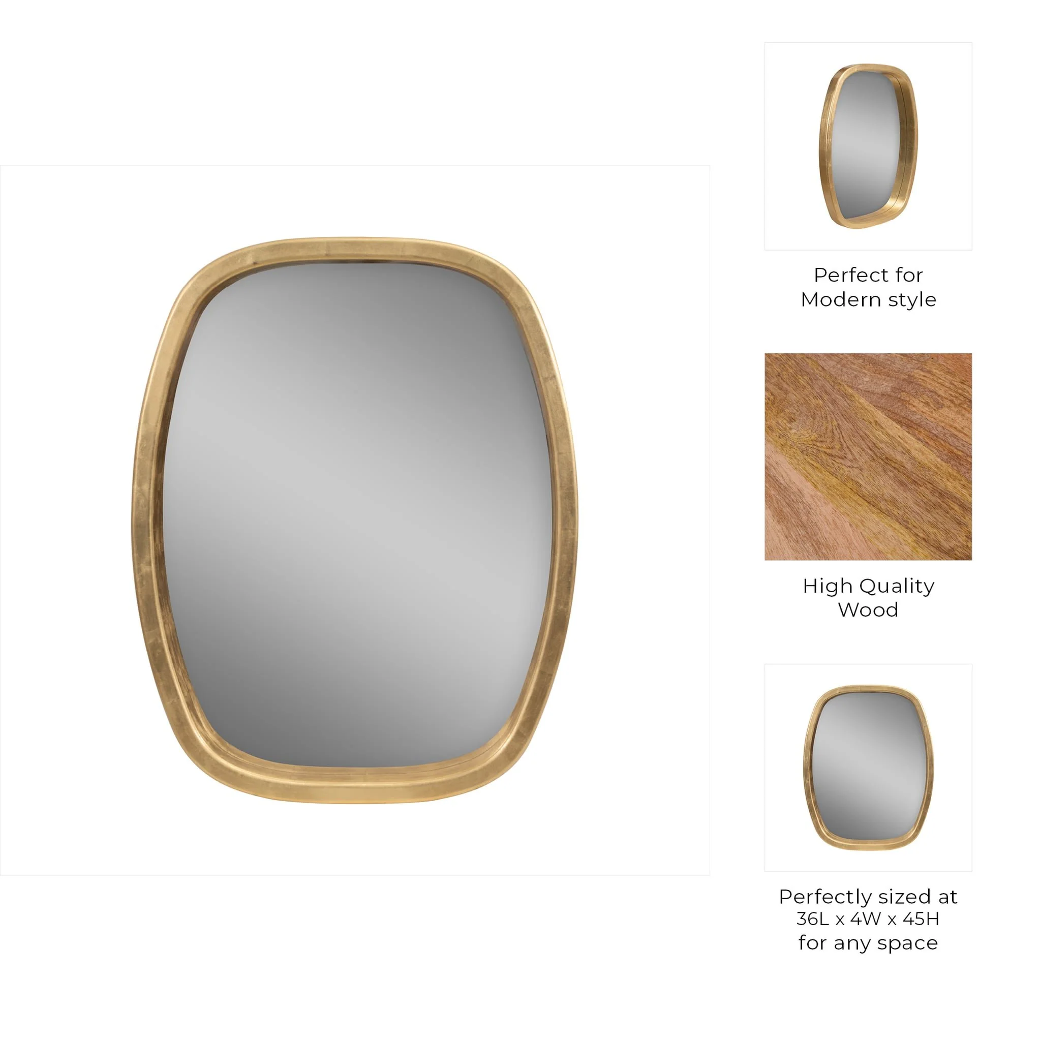36x45, Gold Leaf Mirror - Image 7