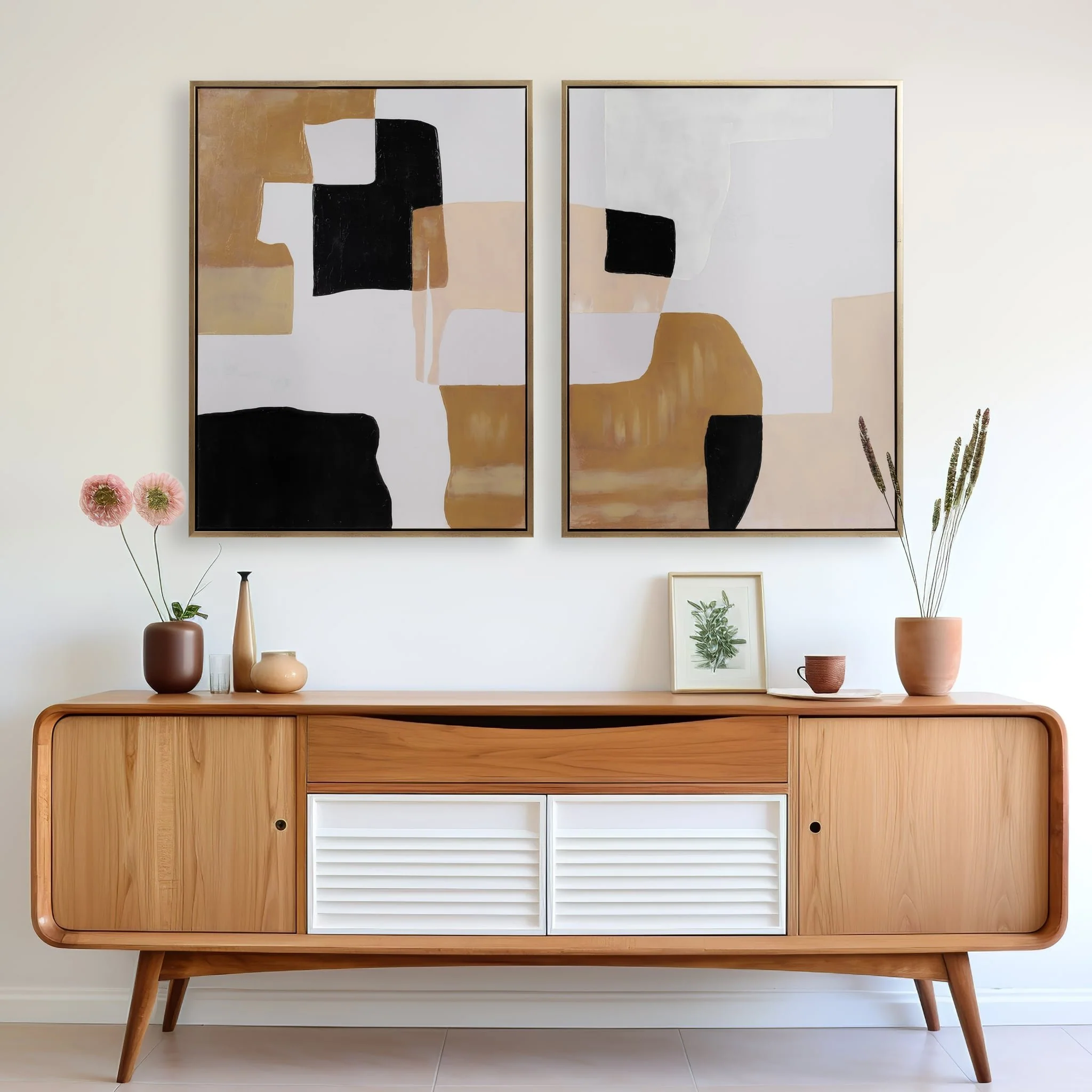 36x48 S/2 Framed Handpainted  Abstract, Multi - Image 11