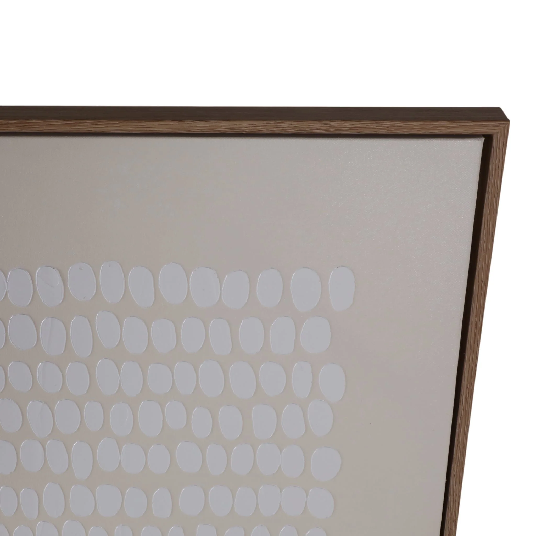 36x48 Textured Dots & Lines Wall Art, Ivory/white - Image 5