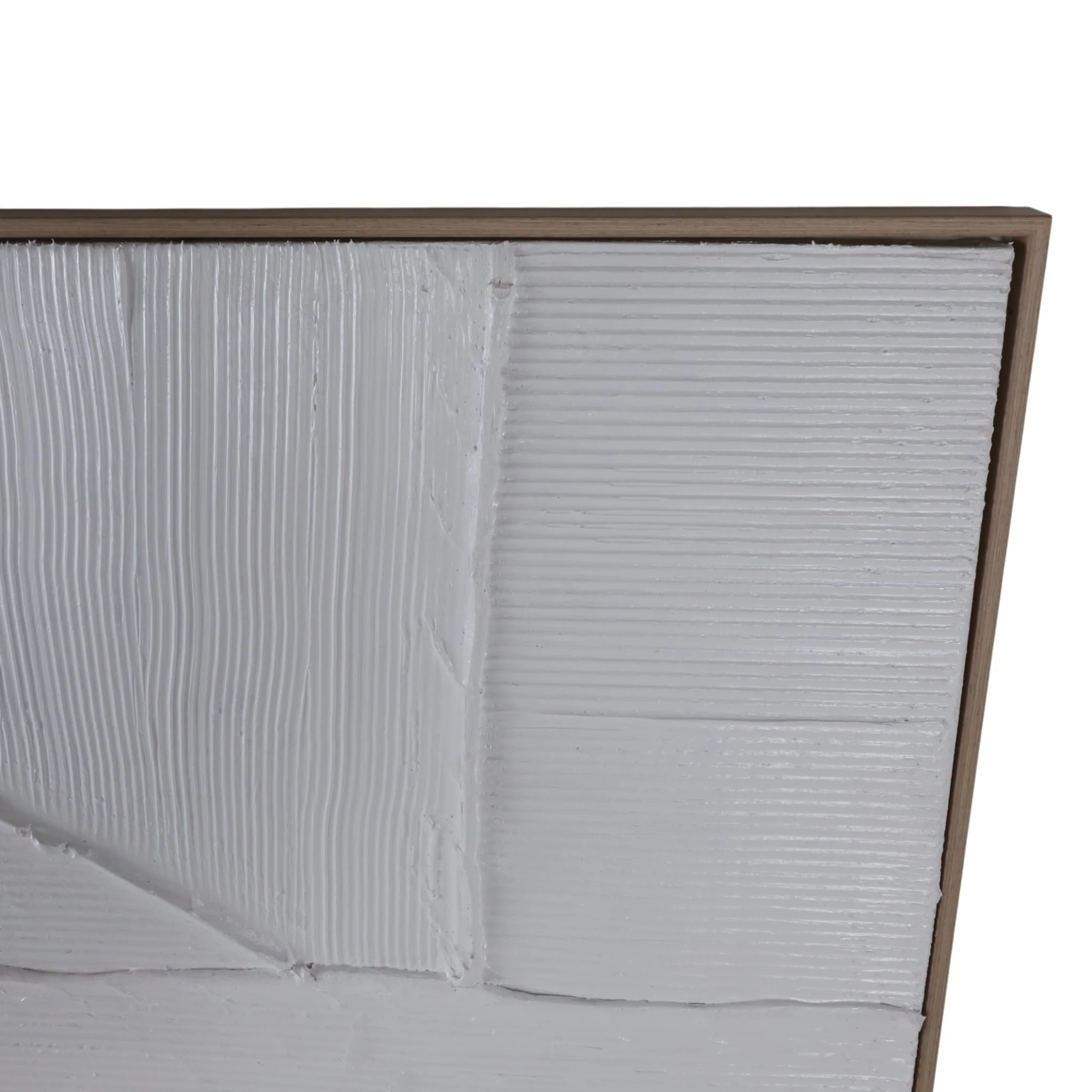 36x48 Textured Lines Wall Art, White - Image 5