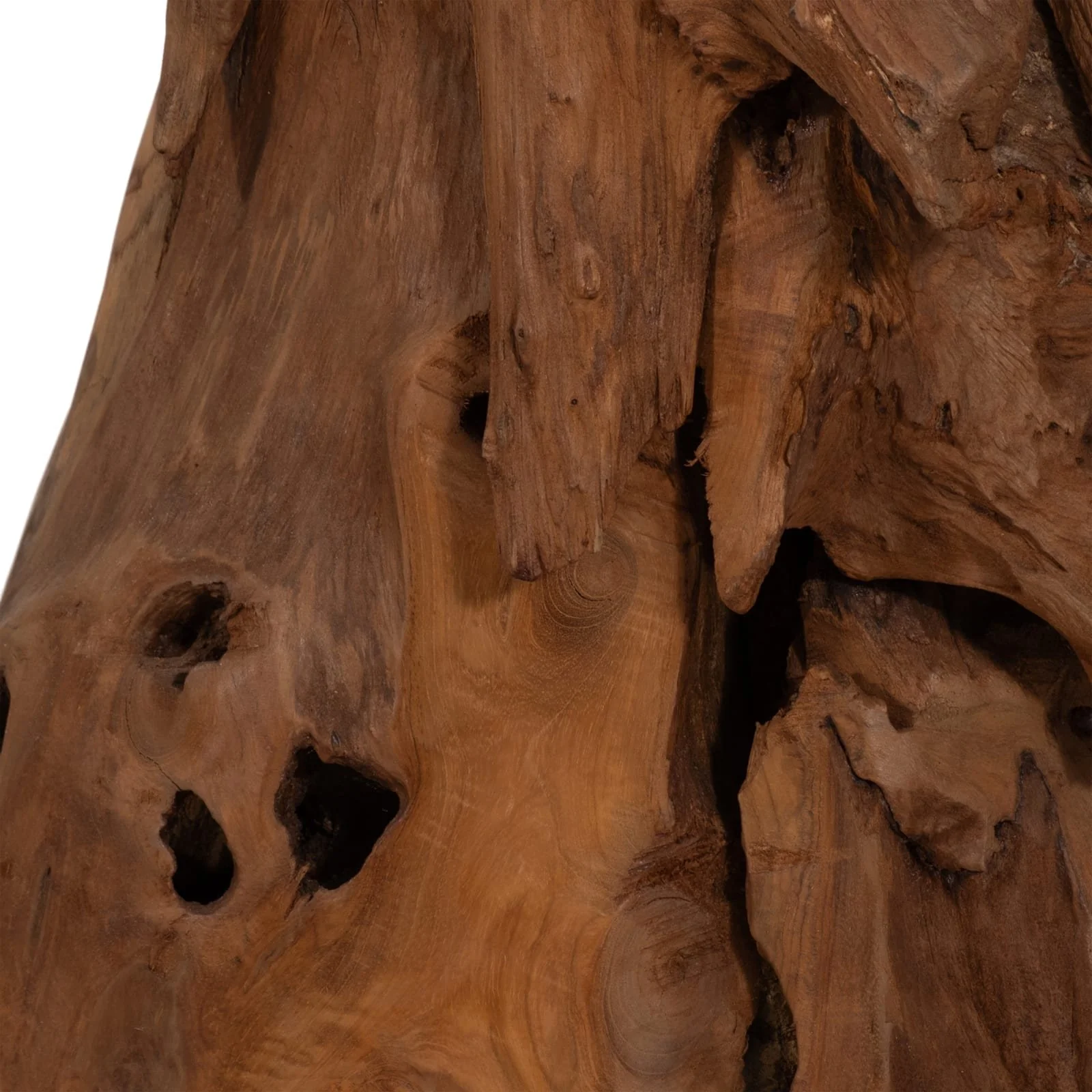 37" Teak Wood Horse Head, Natural - Image 7