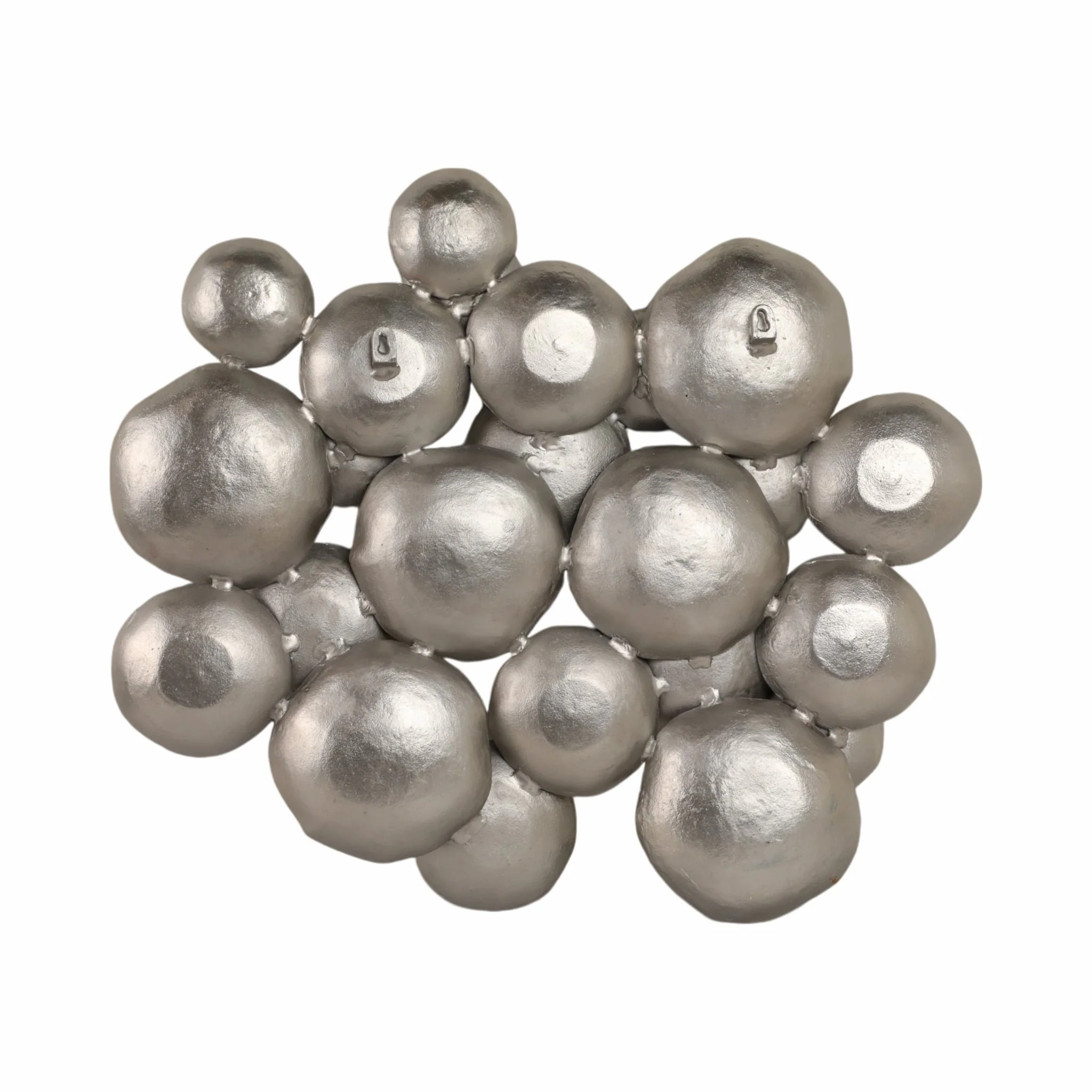 37x31 Metal Multi Disc Wall Decor, Blue/silver - Image 6