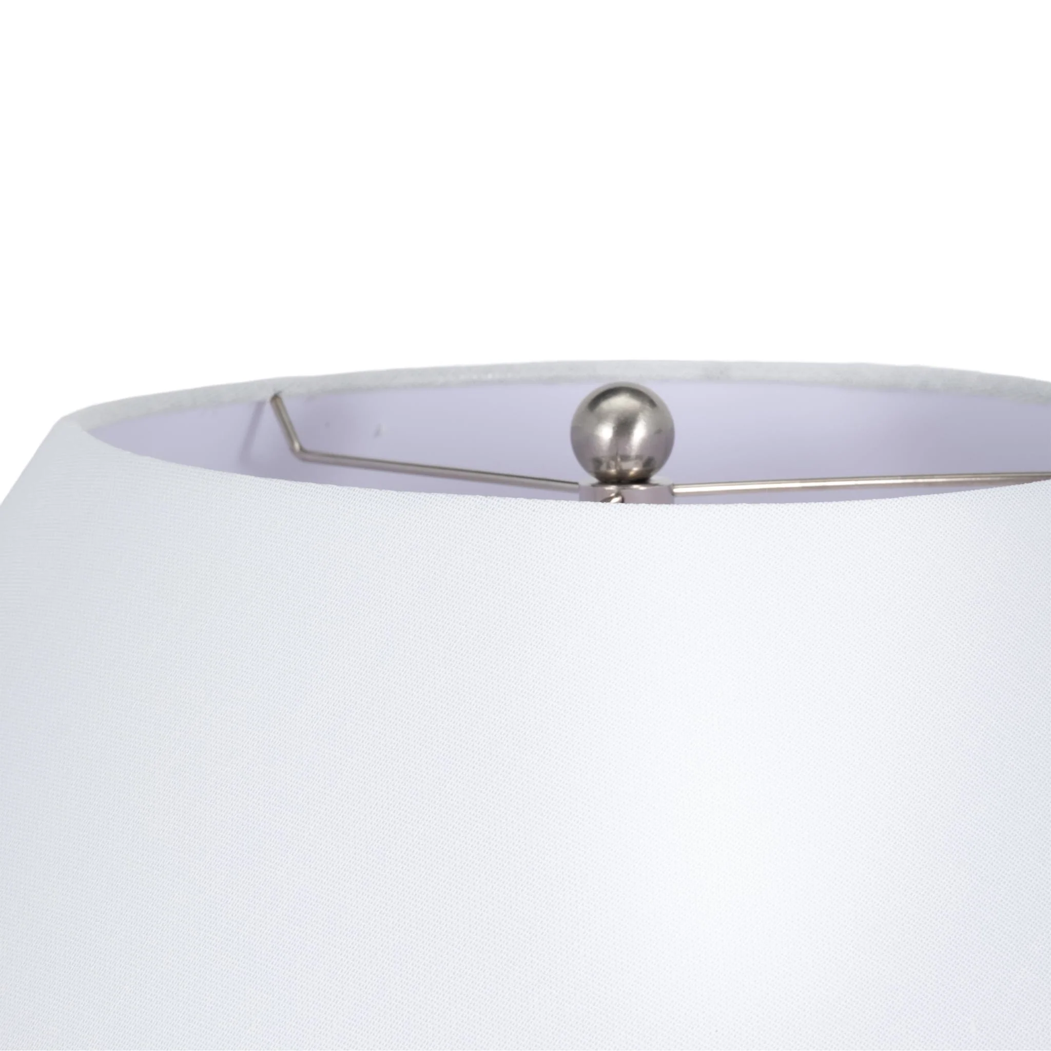 38" Frosted Glass Table Lamp, Blue - Image 4