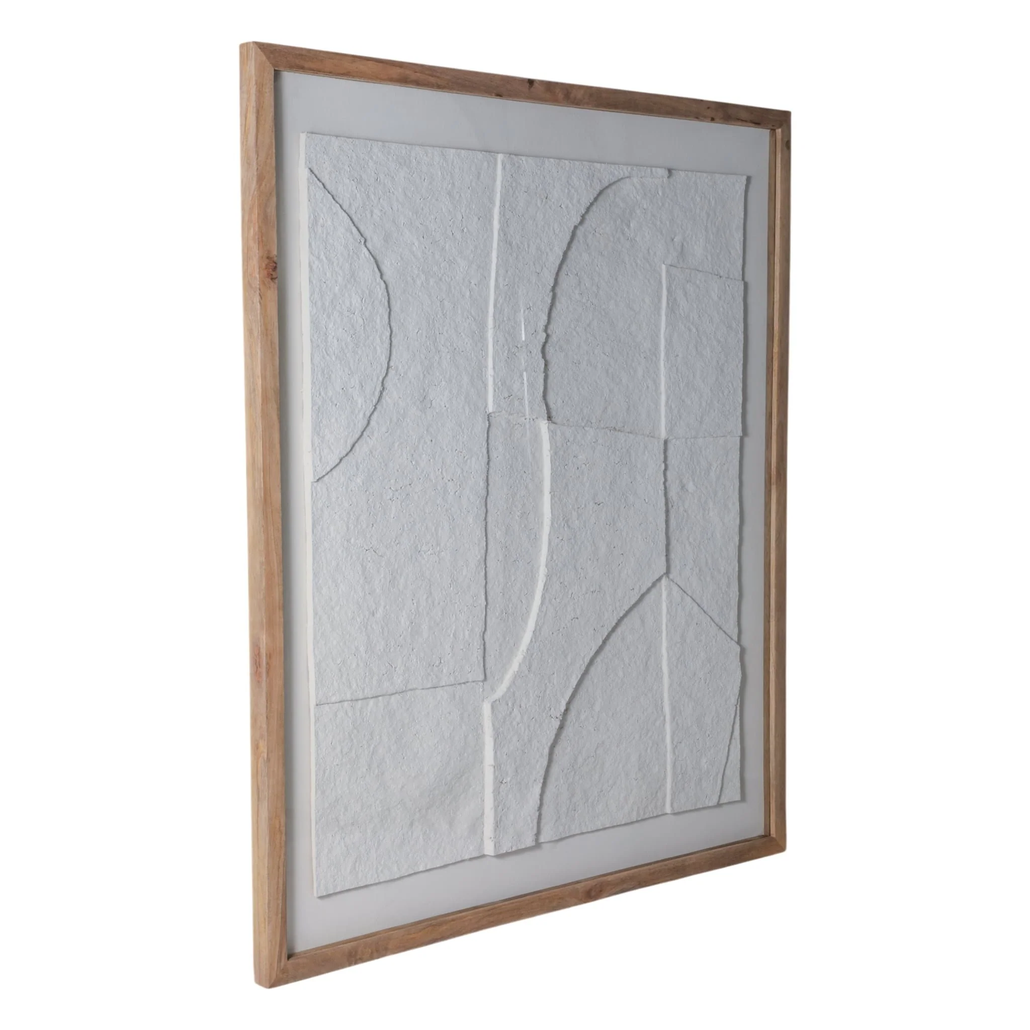 39x47" Paper Mache Wall Art W/wooden Frame /glass - Image 2