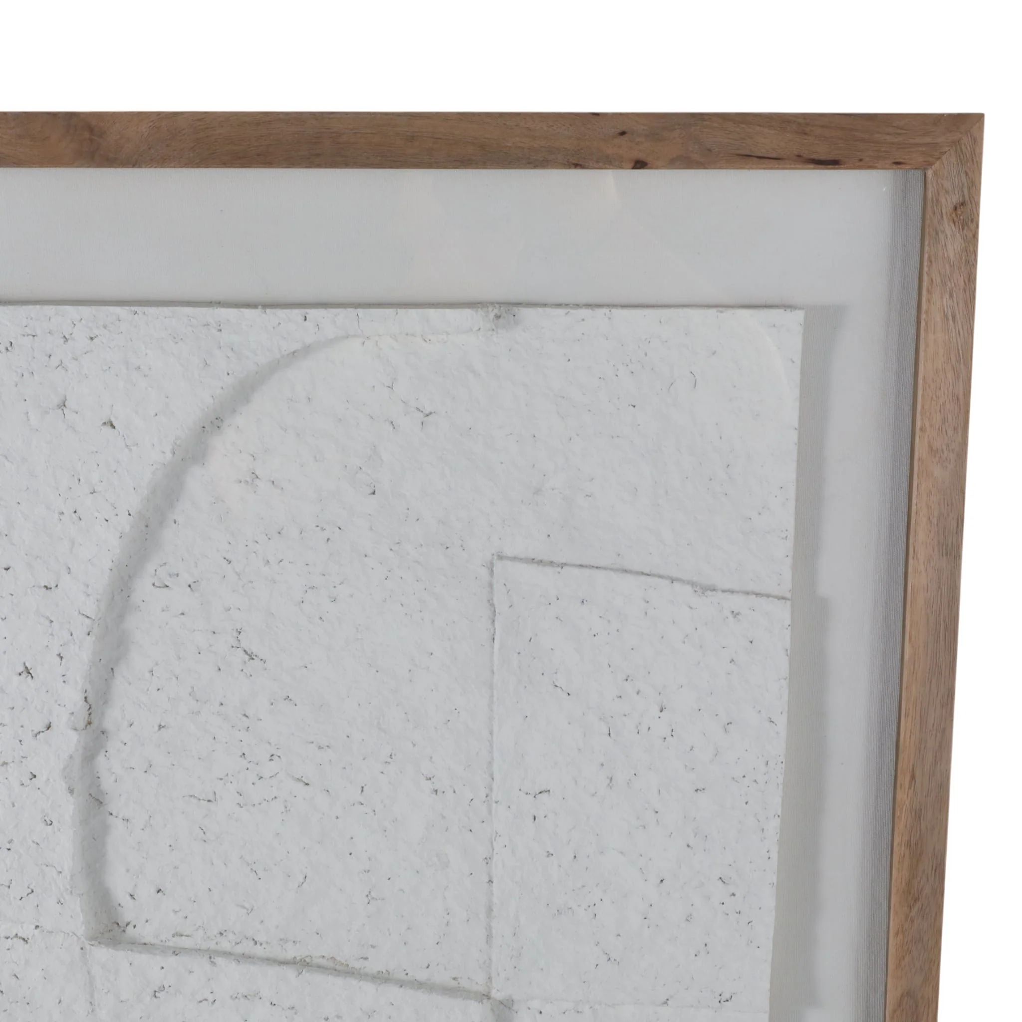 39x47" Paper Mache Wall Art W/wooden Frame /glass - Image 5