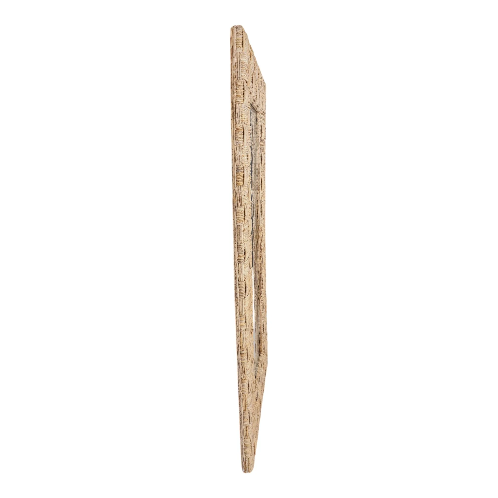 39"x79" Woven Abaca Leaner Mirror, Natural - Image 3