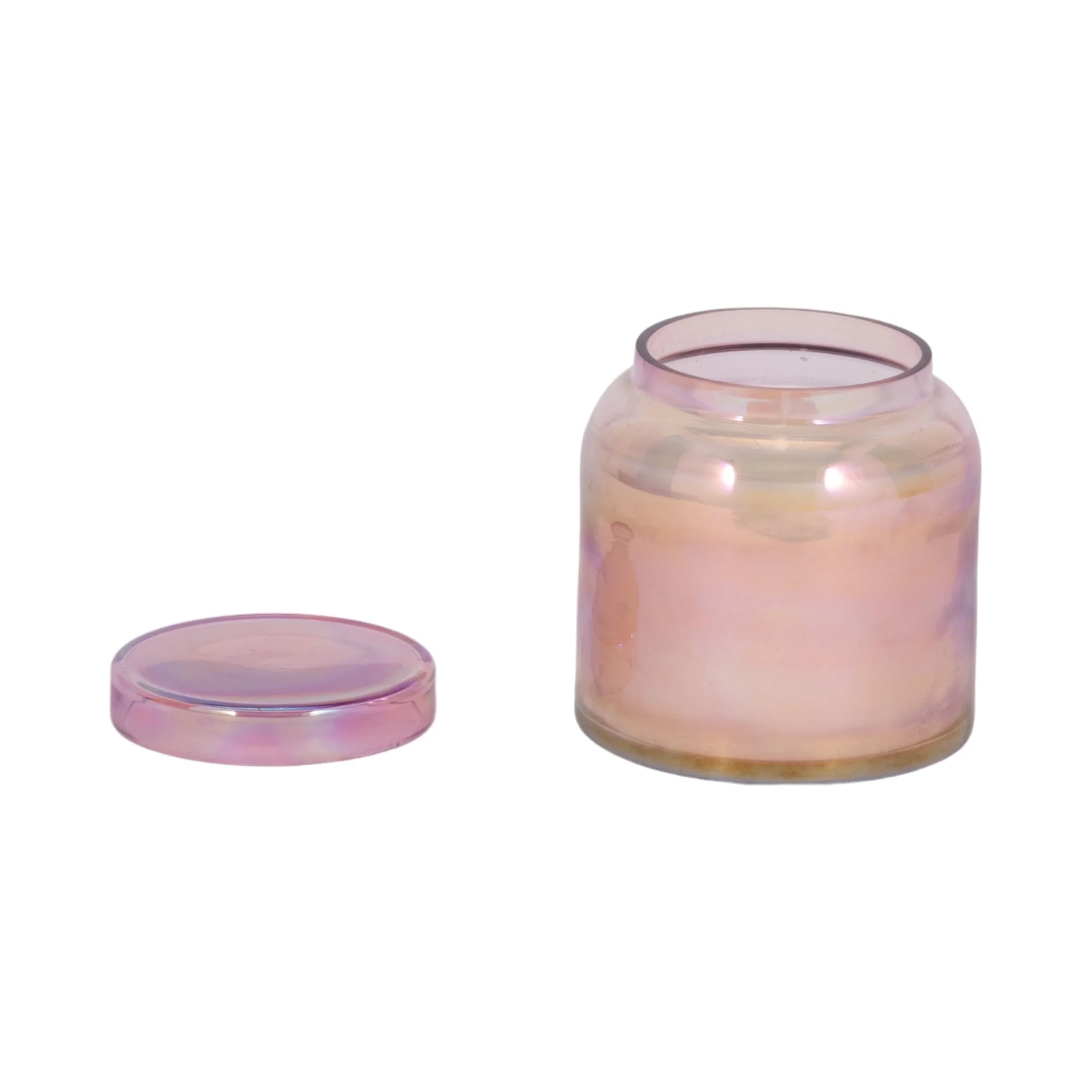 4" 21 Oz Jasmine Luster Lidded Candle, Pink - Image 2