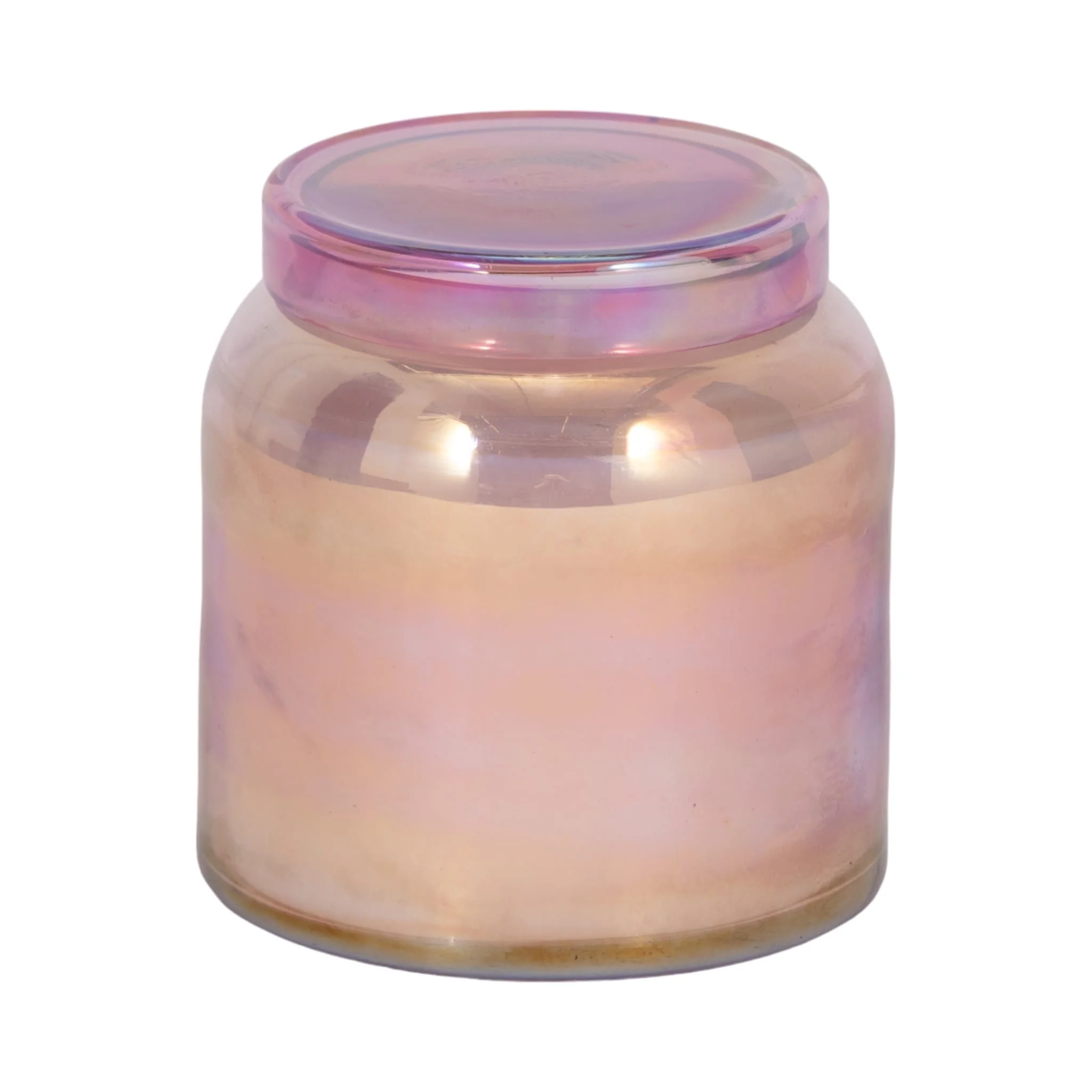 4" 21 Oz Jasmine Luster Lidded Candle, Pink - Image 3