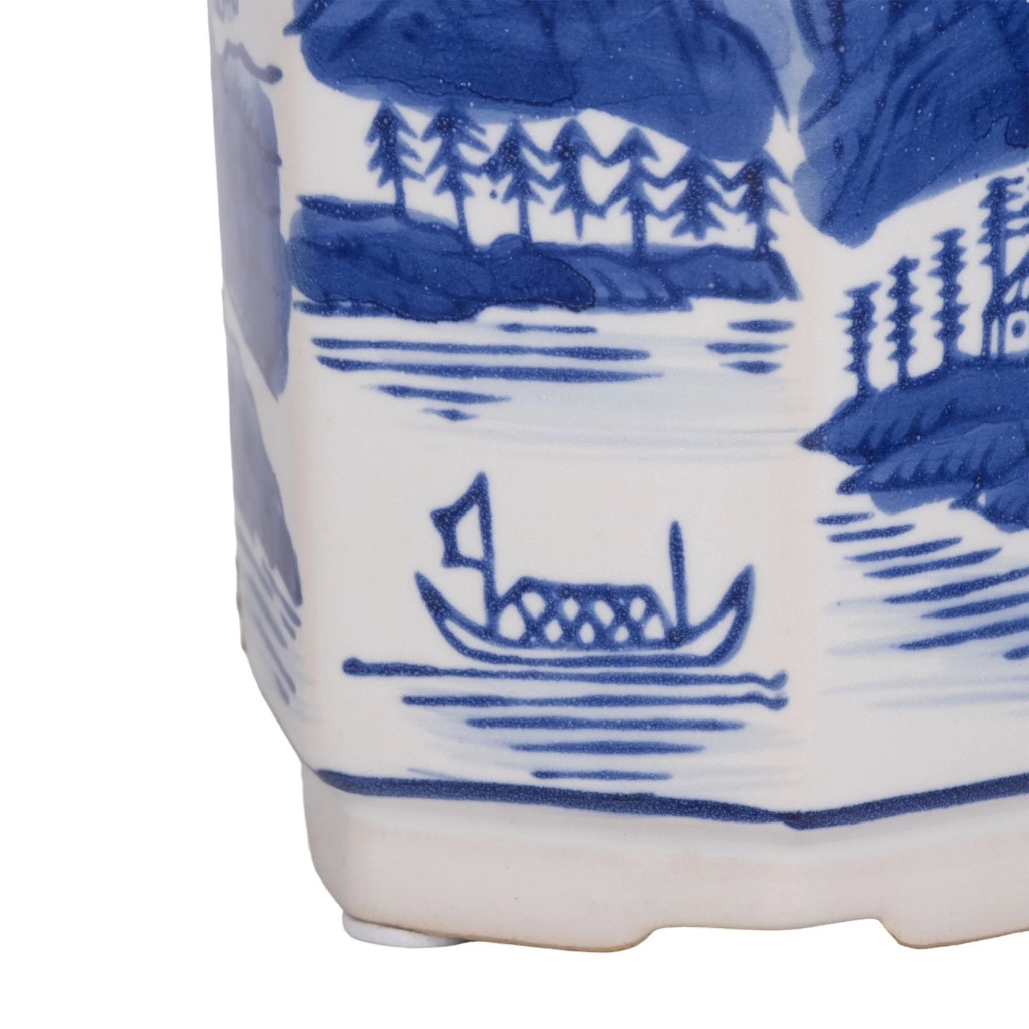 4", 6oz  Chinoiserie Candle , Blue/white - Image 5