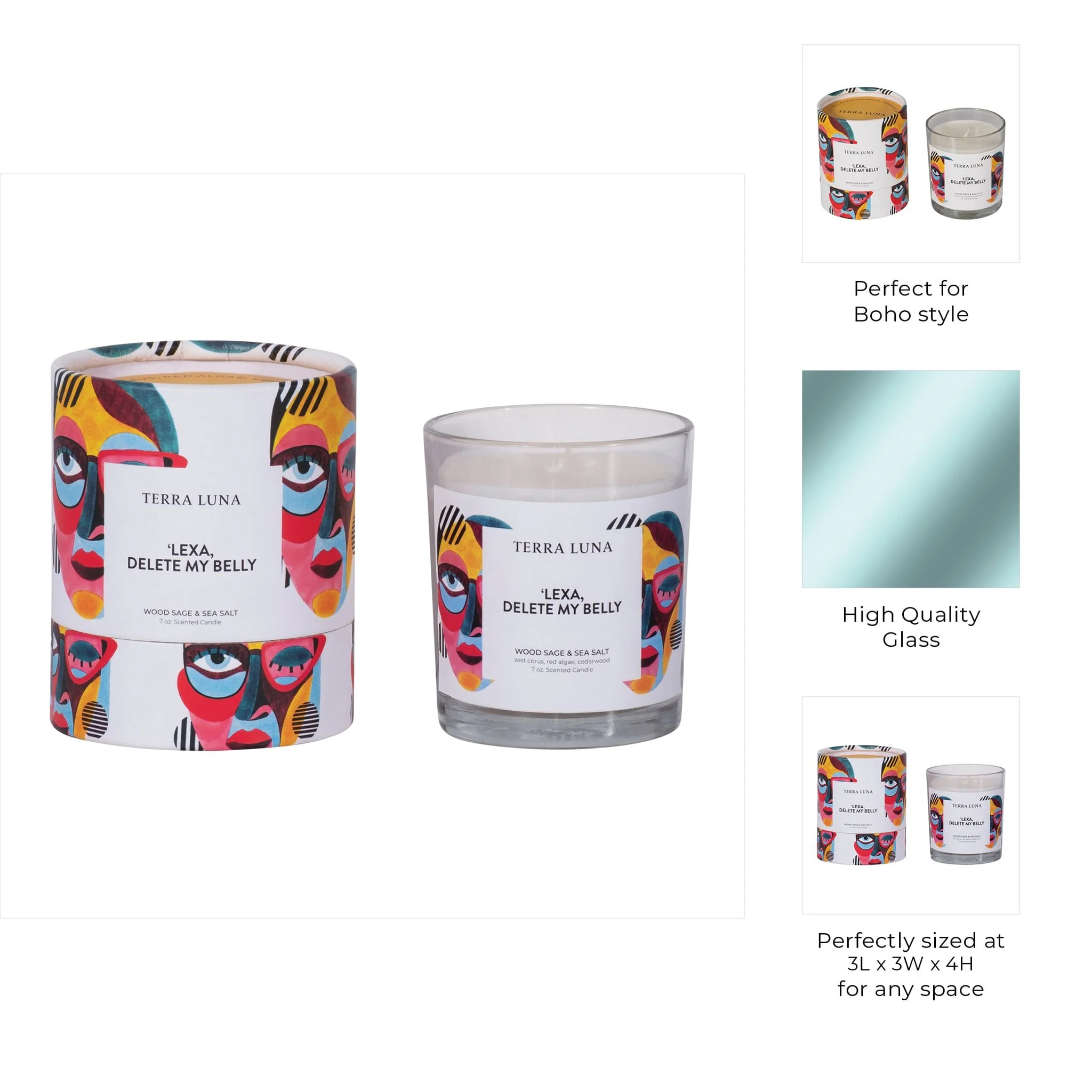 4" 7 Oz Delete My Belly Boxed Candle - Image 8