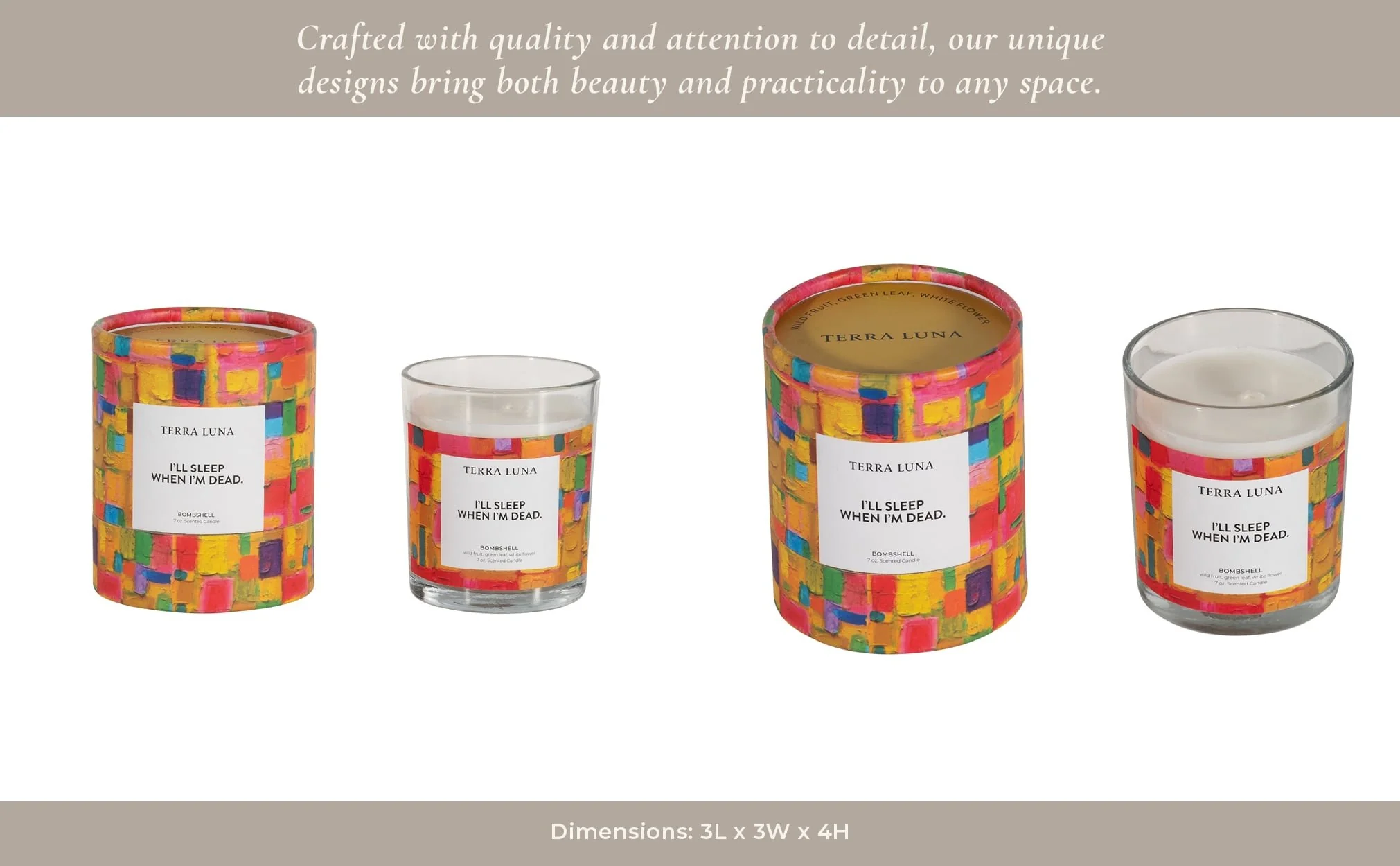 4" 7 Oz Sleep When Dead Boxed Candle - Image 10