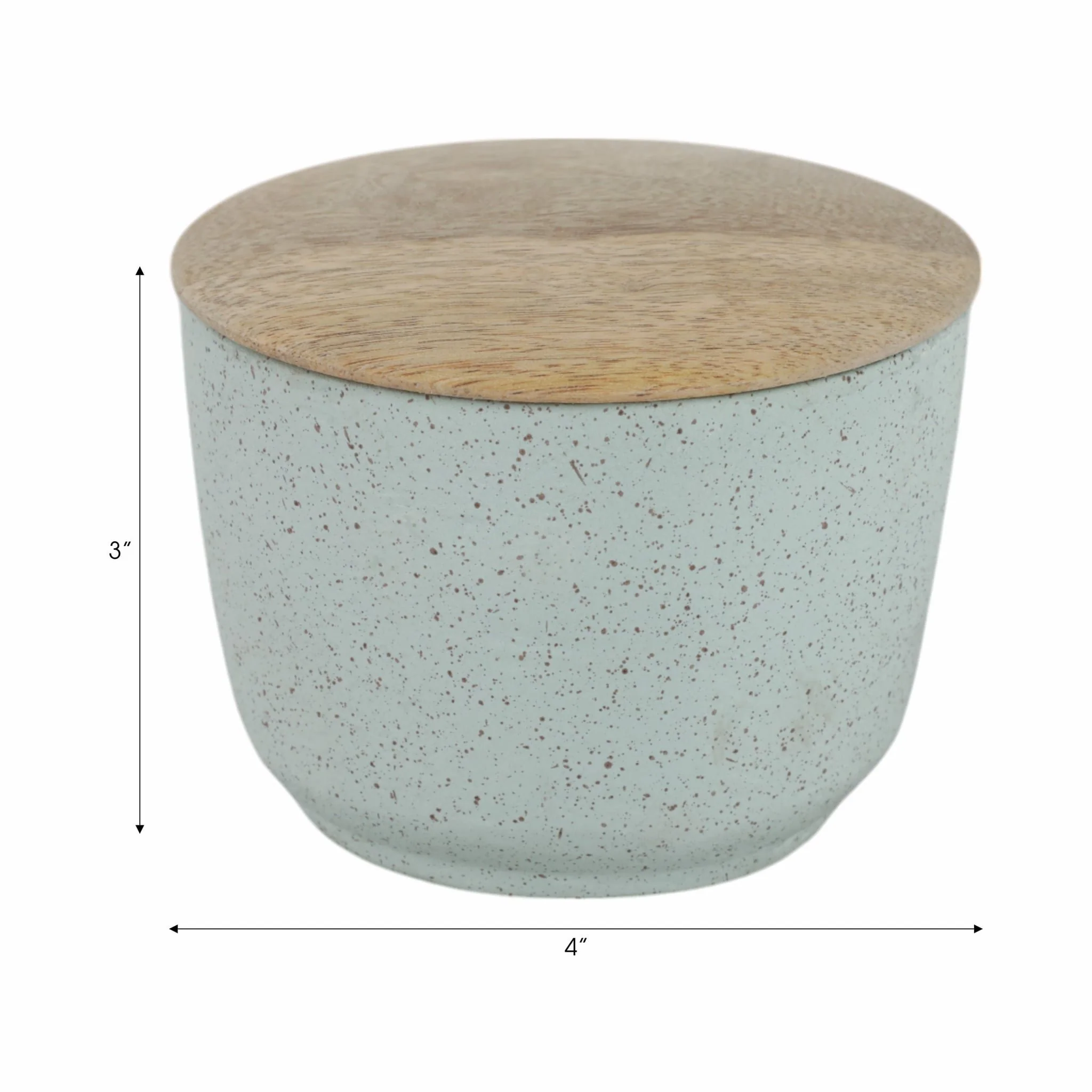 4" 7 Oz Wild Jasmine & Daisy Candle With Lid, Blue - Image 7