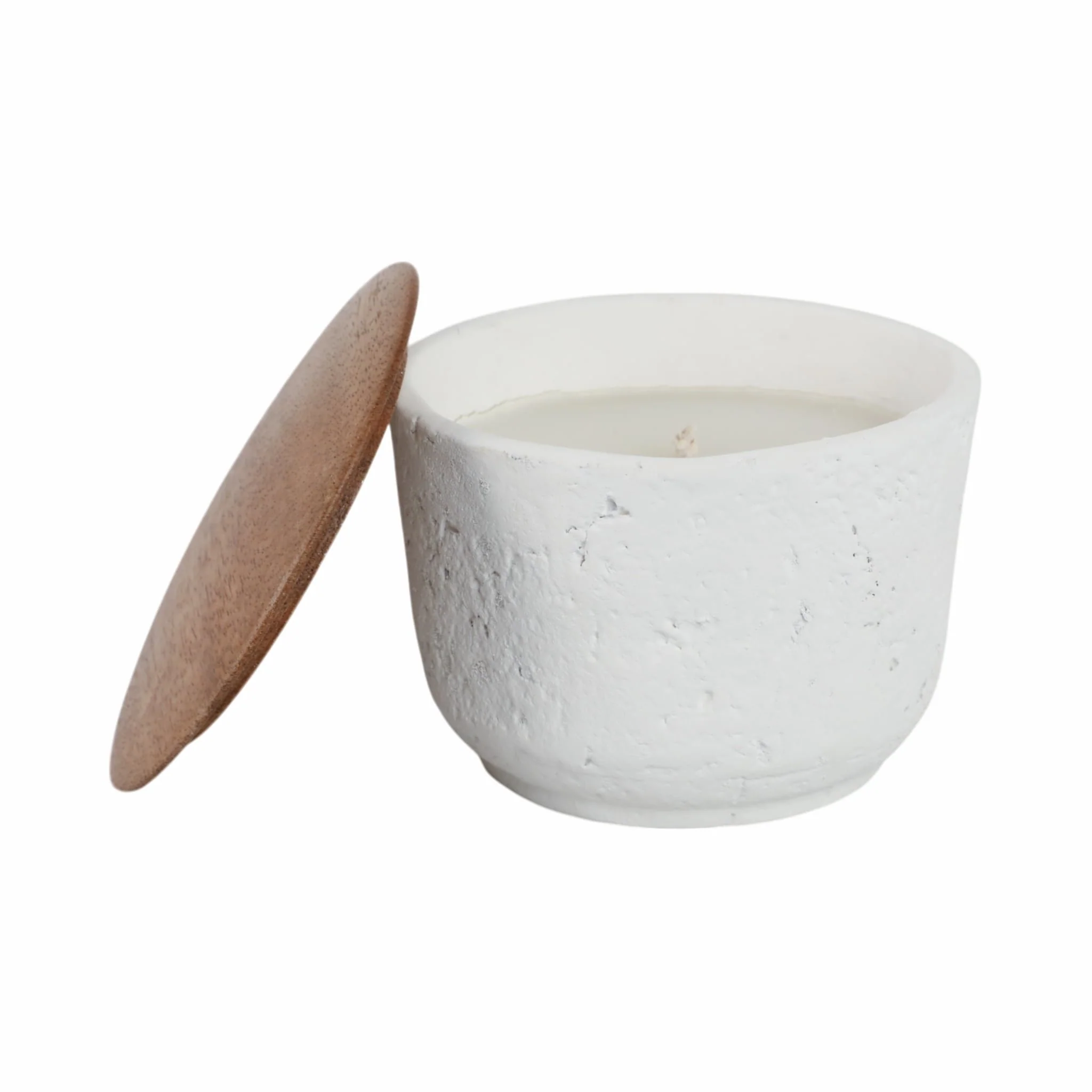 4" 7 Oz Wild Jasmine & Daisy Candle With Lid, Wht - Image 2