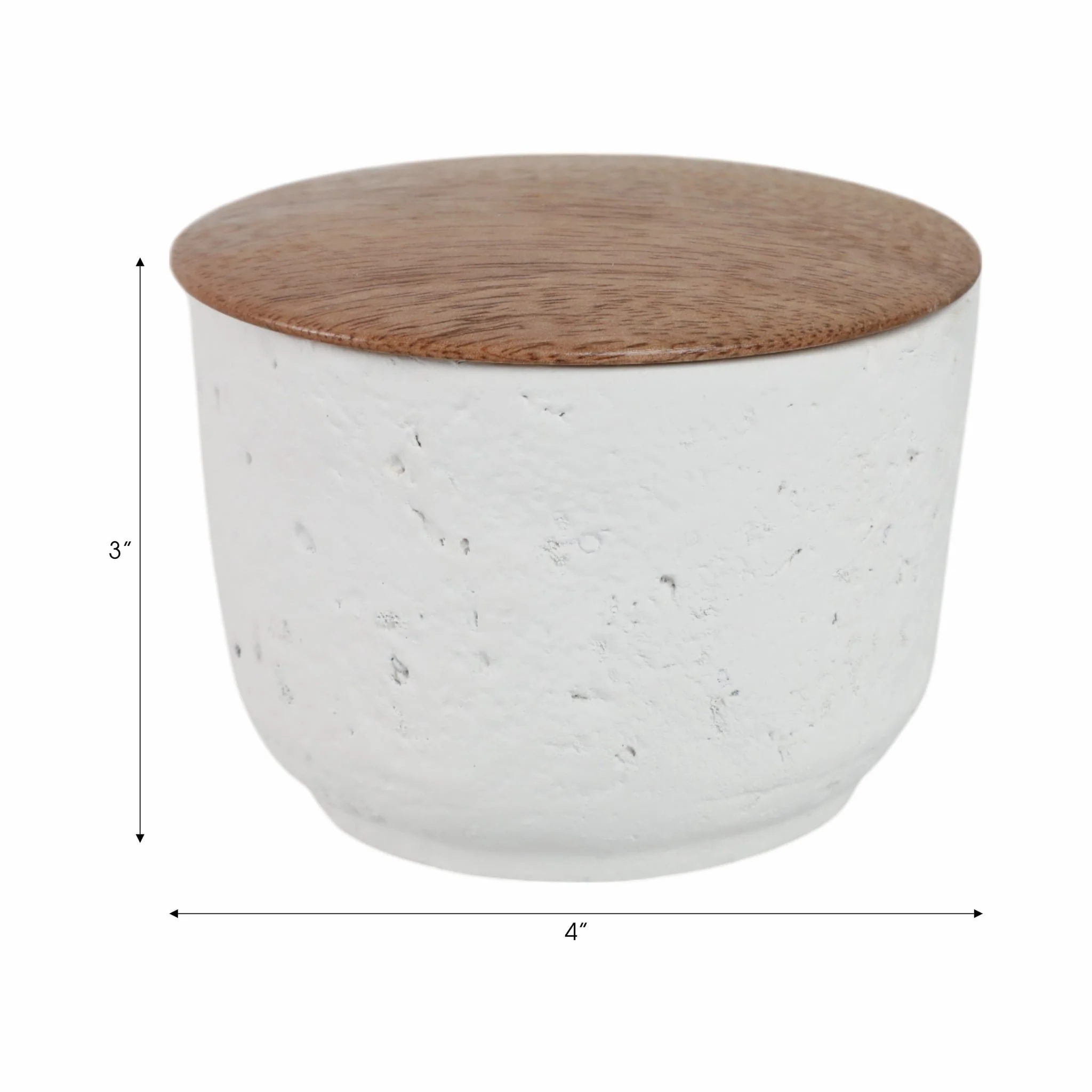 4" 7 Oz Wild Jasmine & Daisy Candle With Lid, Wht - Image 7