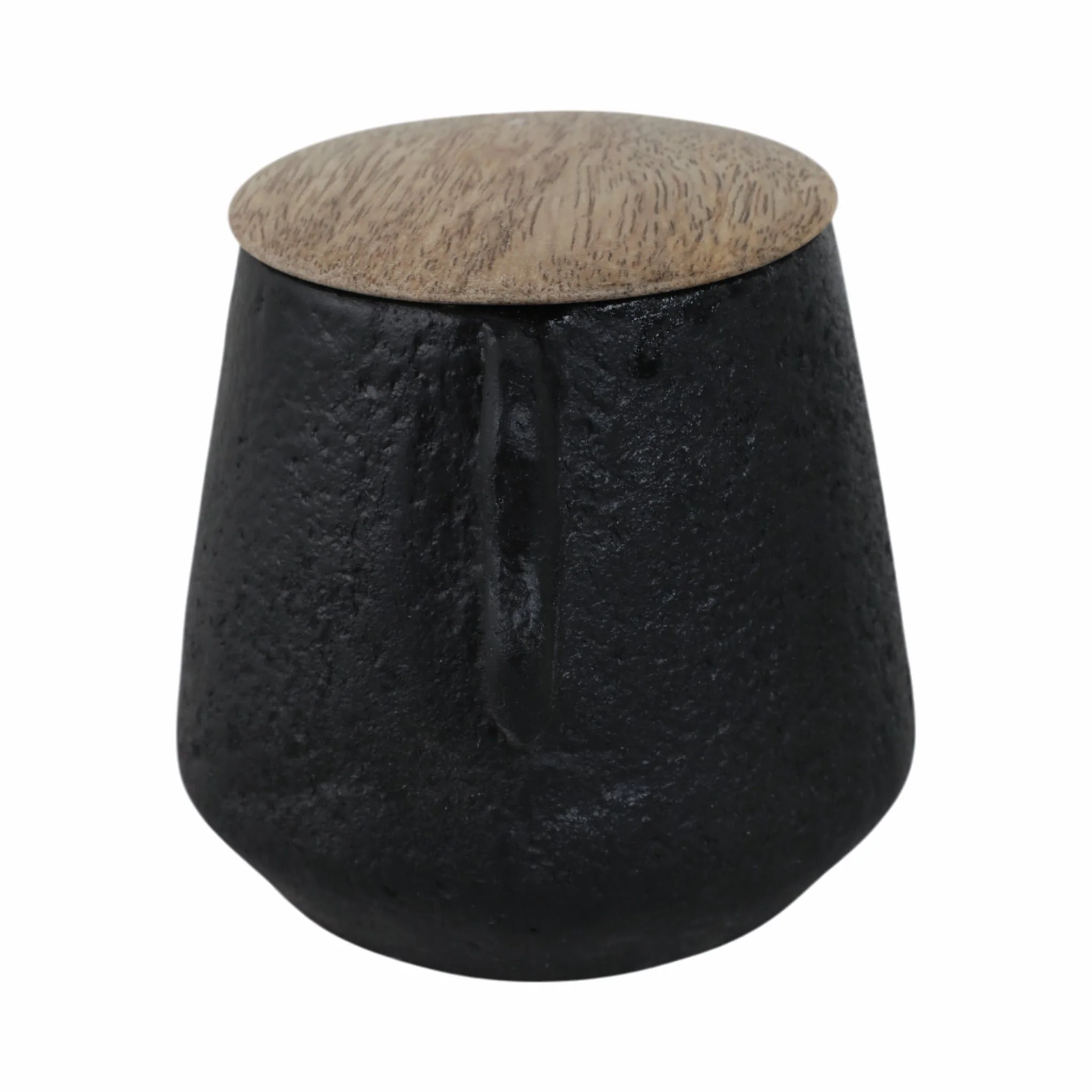 4" 8 Oz Balsam & Myrrh Eared Candle With Lid, Blk - Image 2