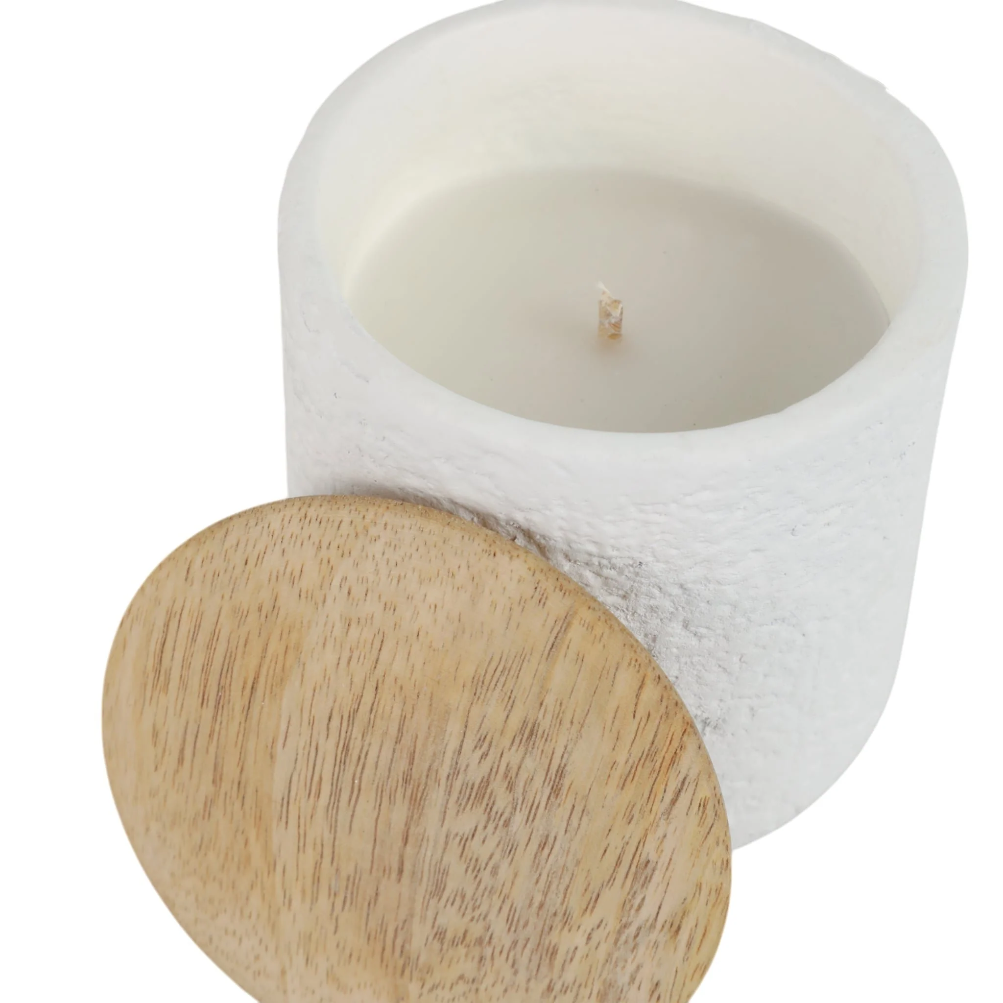 4" 9 Oz Balsam & Myrrh Tall Candle With Lid, White - Image 4