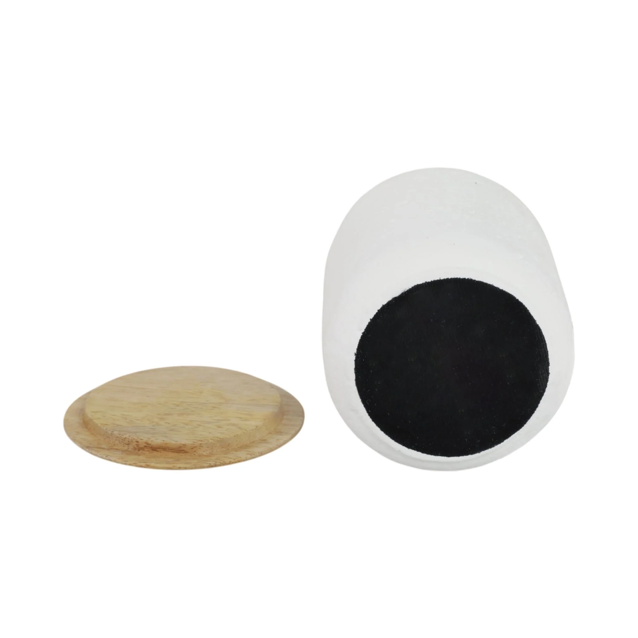 4" 9 Oz Balsam & Myrrh Tall Candle With Lid, White - Image 6