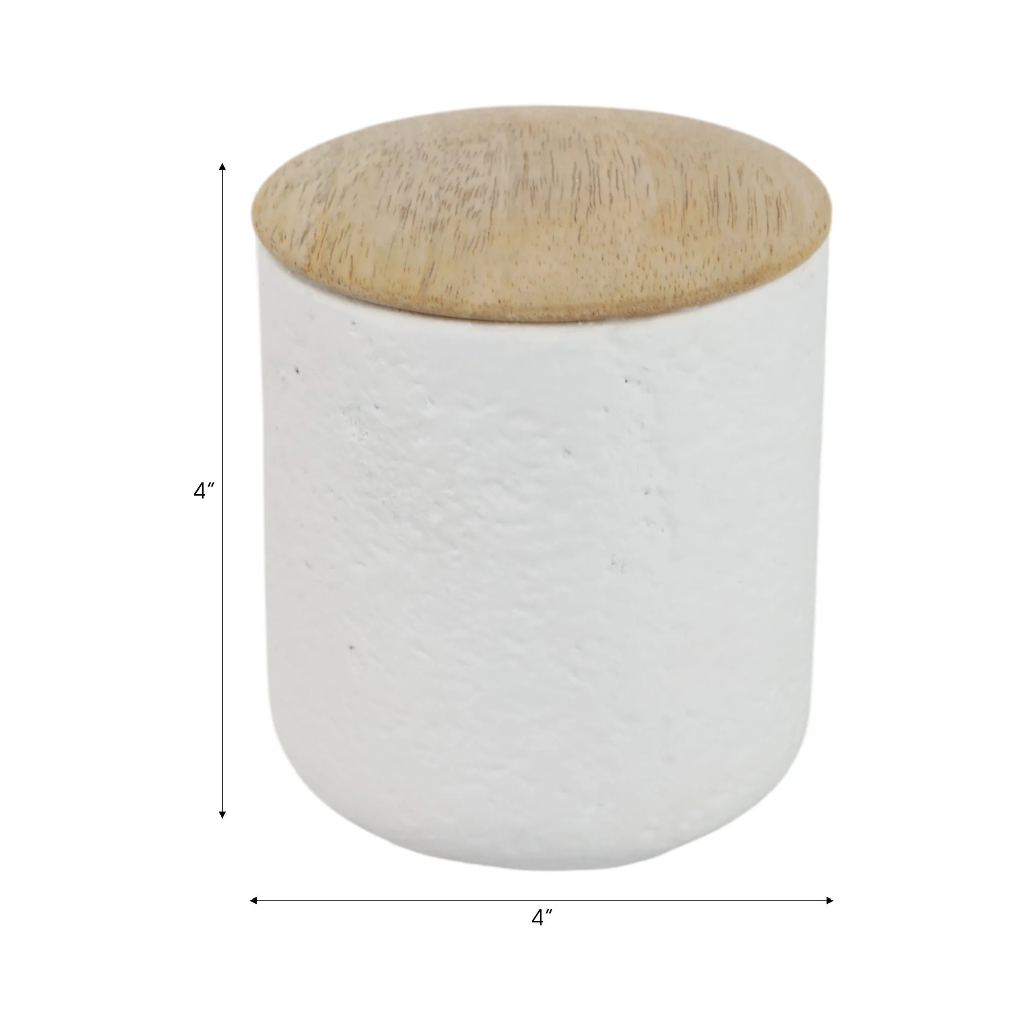 4" 9 Oz Balsam & Myrrh Tall Candle With Lid, White - Image 7