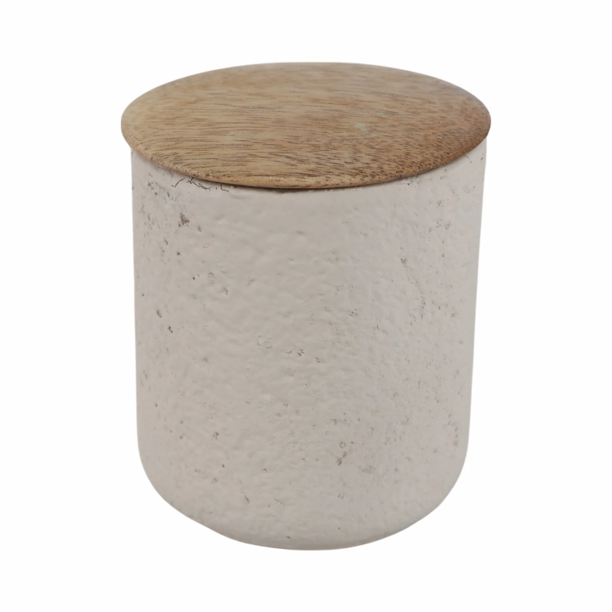 4" 9 Oz Eucalyptus & Sage Tall Cndle W/lid, Cream - Image 2