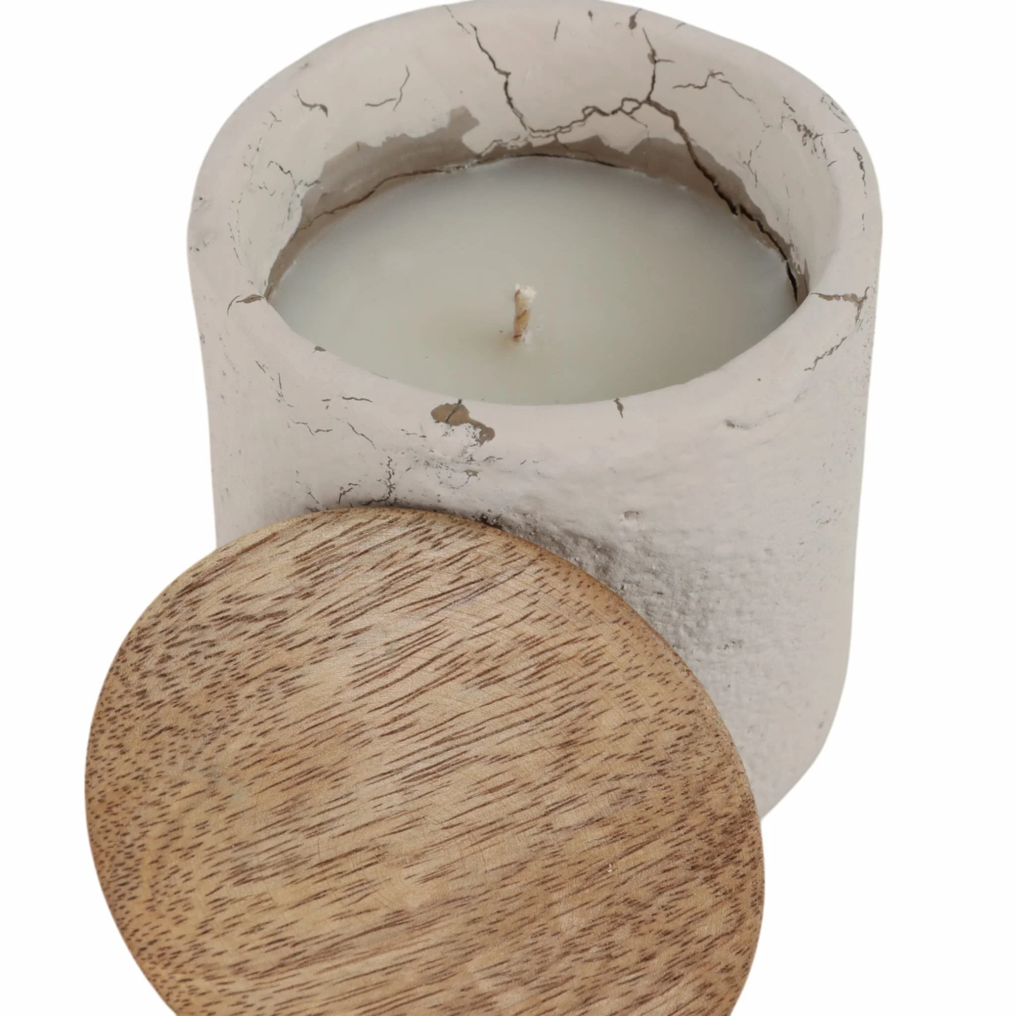 4" 9 Oz Eucalyptus & Sage Tall Cndle W/lid, Cream - Image 4