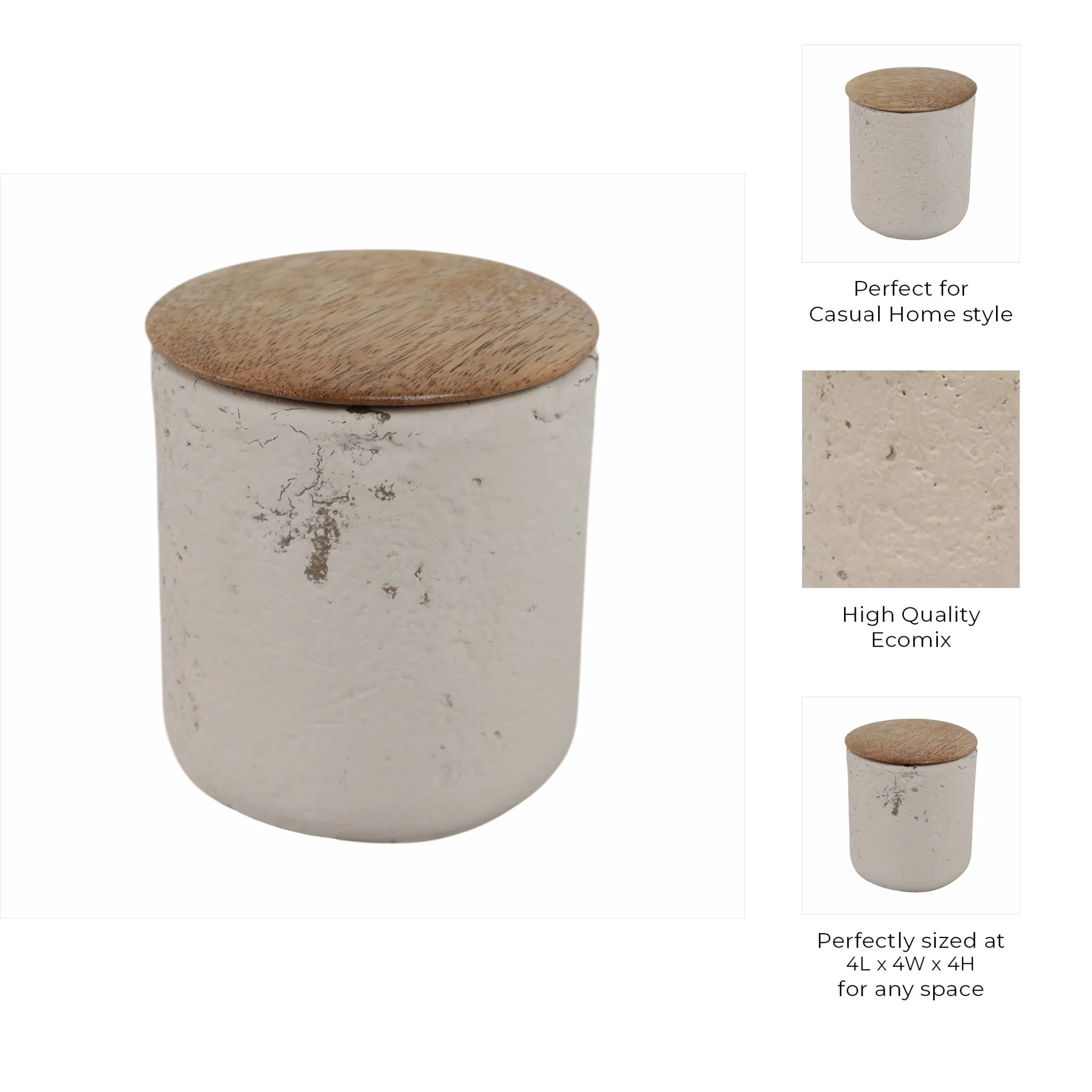 4" 9 Oz Eucalyptus & Sage Tall Cndle W/lid, Cream - Image 8