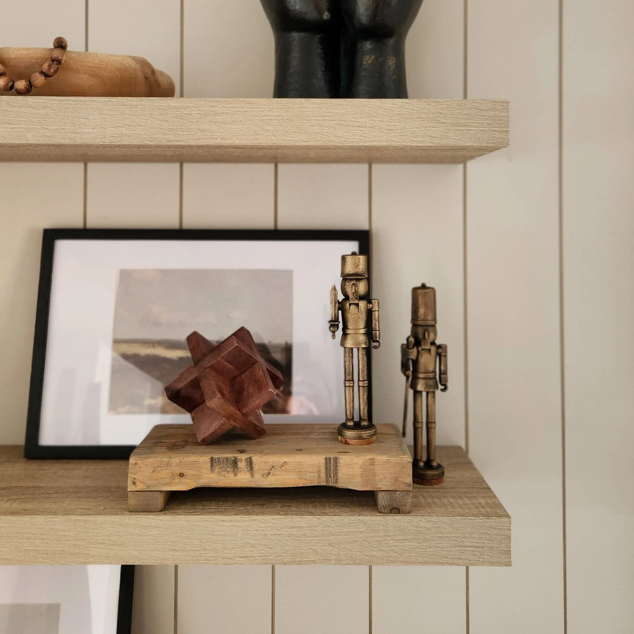 4", Cross Wooden Orb, Brown - Image 12