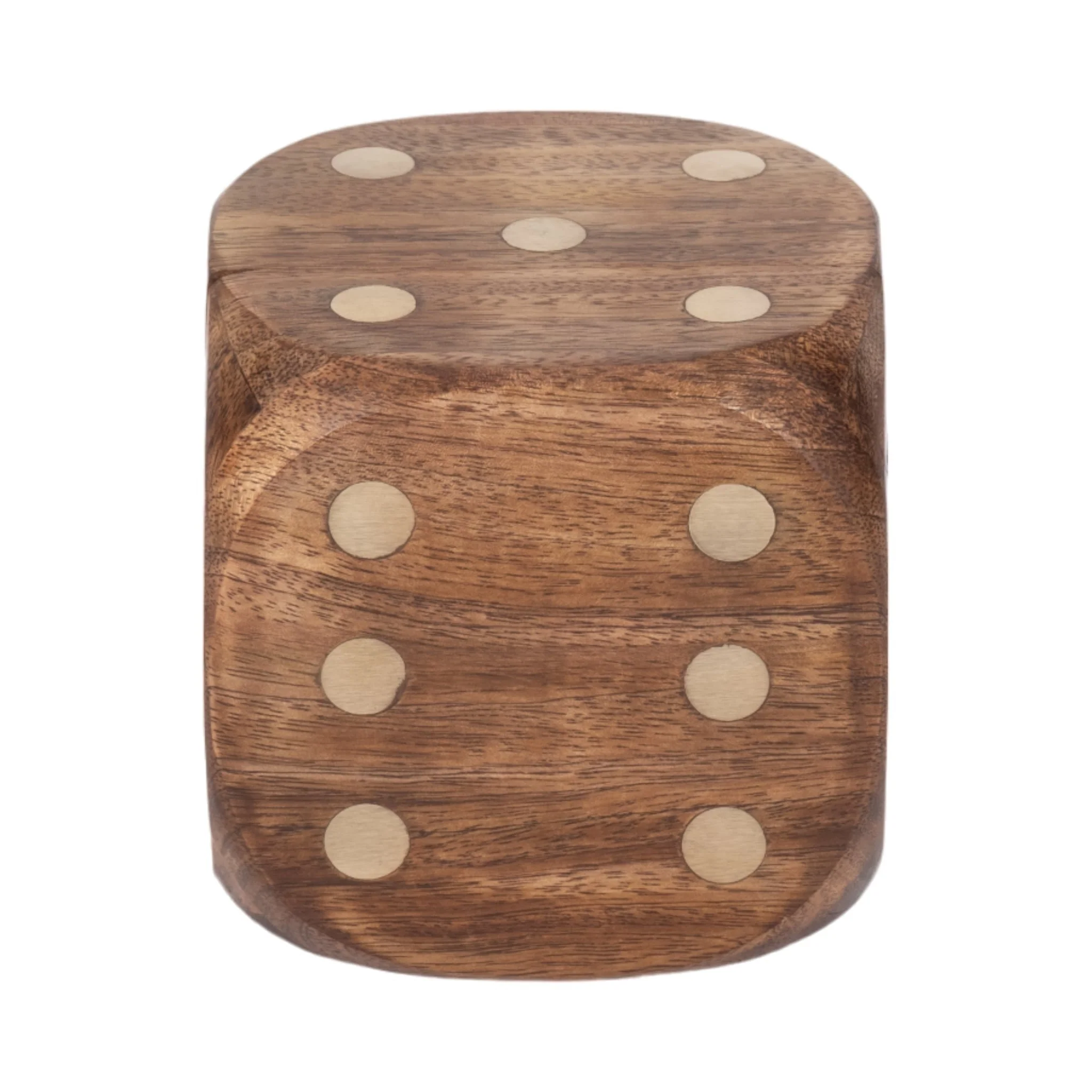 4" Dice Box With Dice Inside, Brown - Image 7