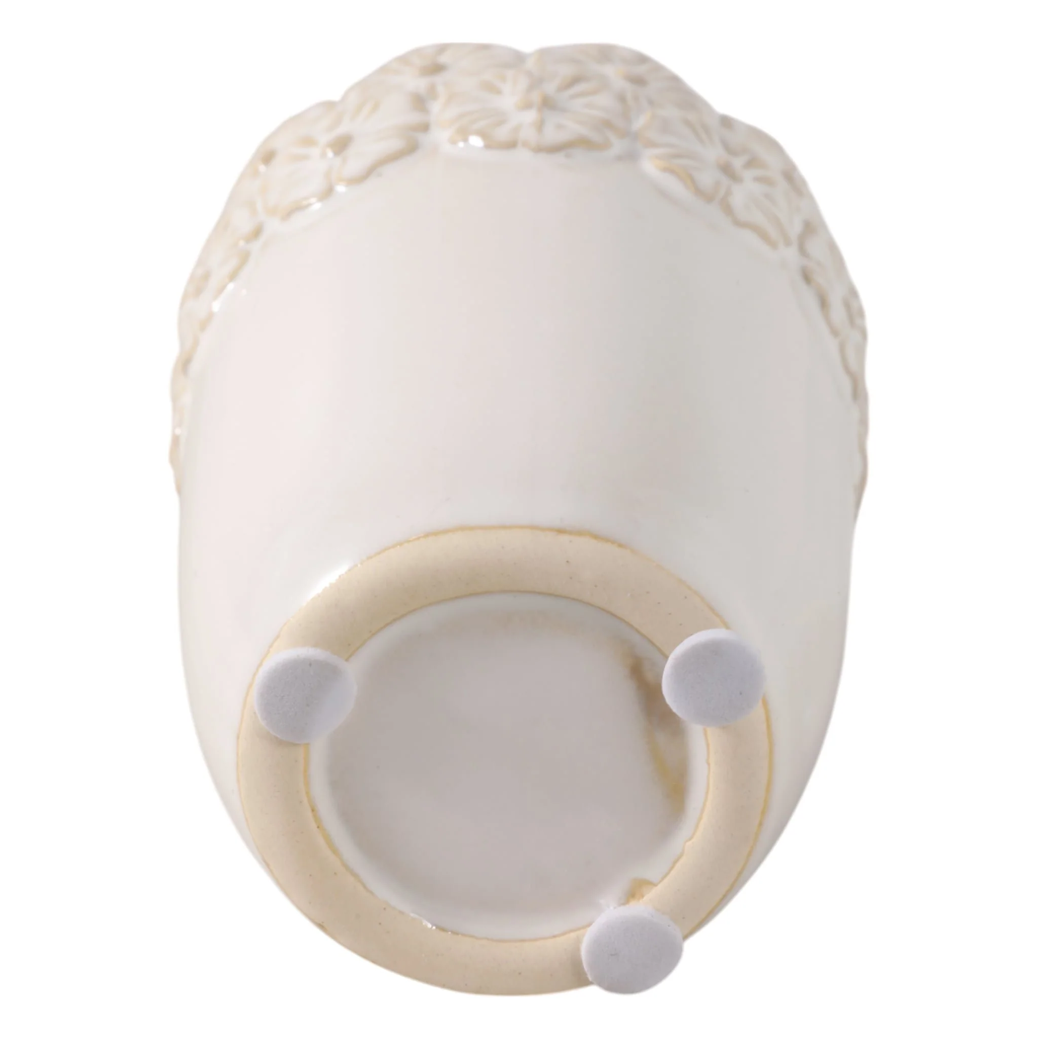 4" Flower Border Pencil Cup, Ivory - Image 6
