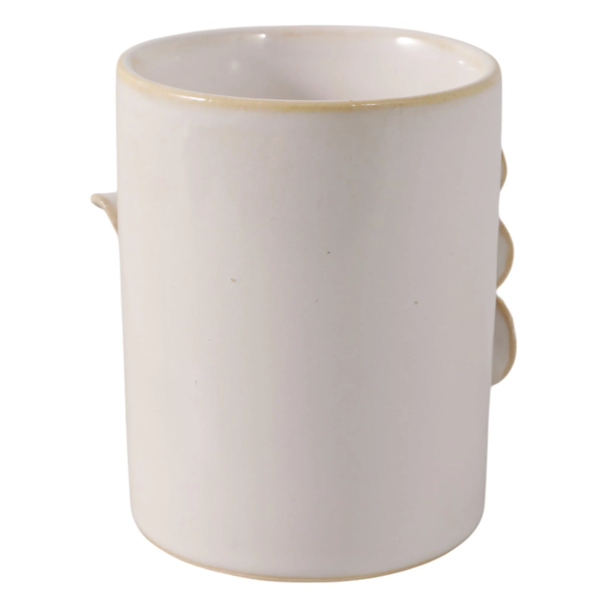 4" Mushroom Applique Pencil Cup, Ivory - Image 4
