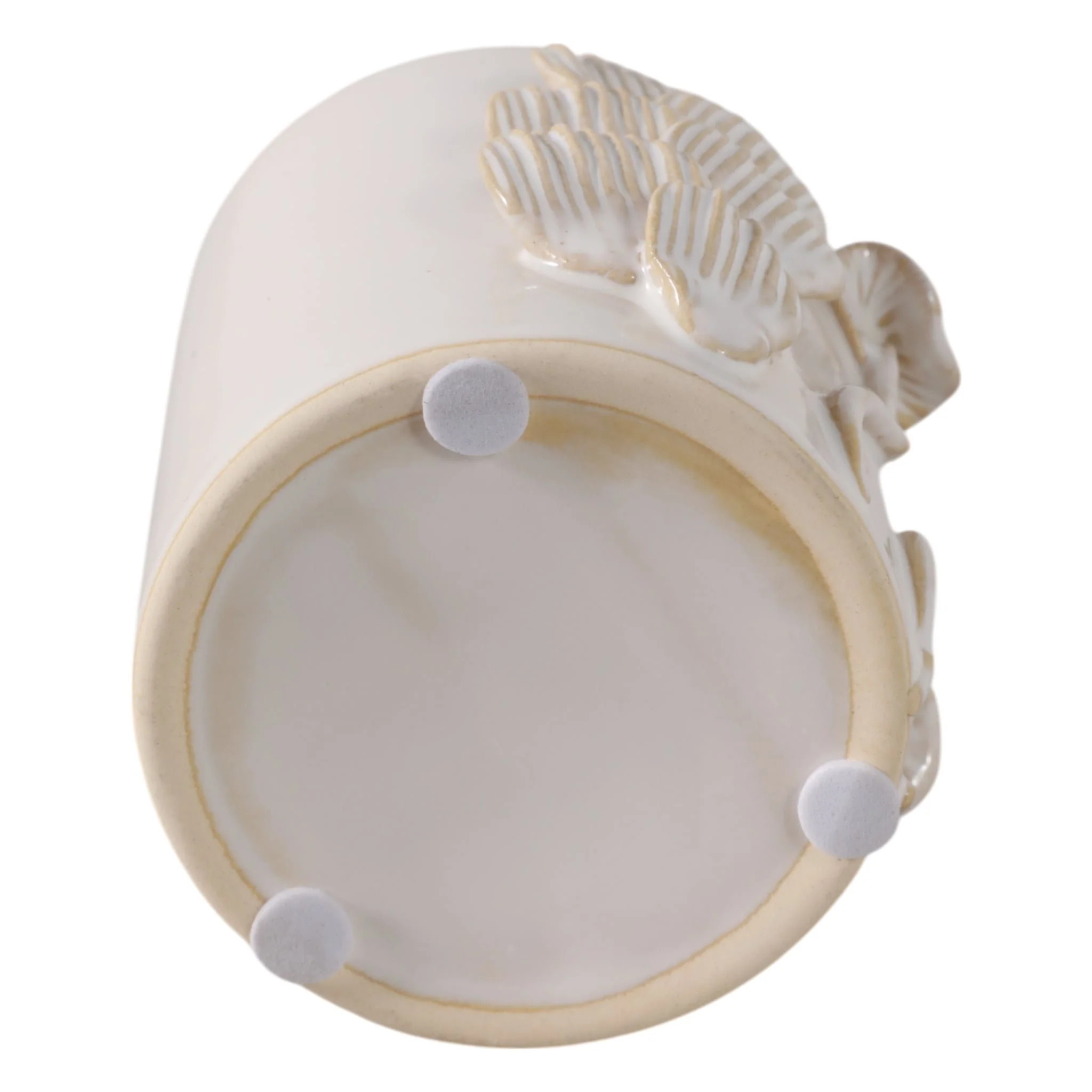 4" Mushroom Applique Pencil Cup, Ivory - Image 6