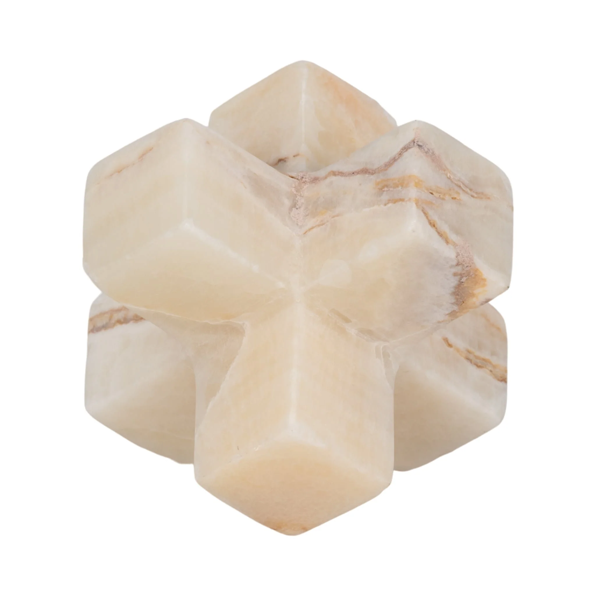 4" Onyx Marble Jack, Ivory - Image 2