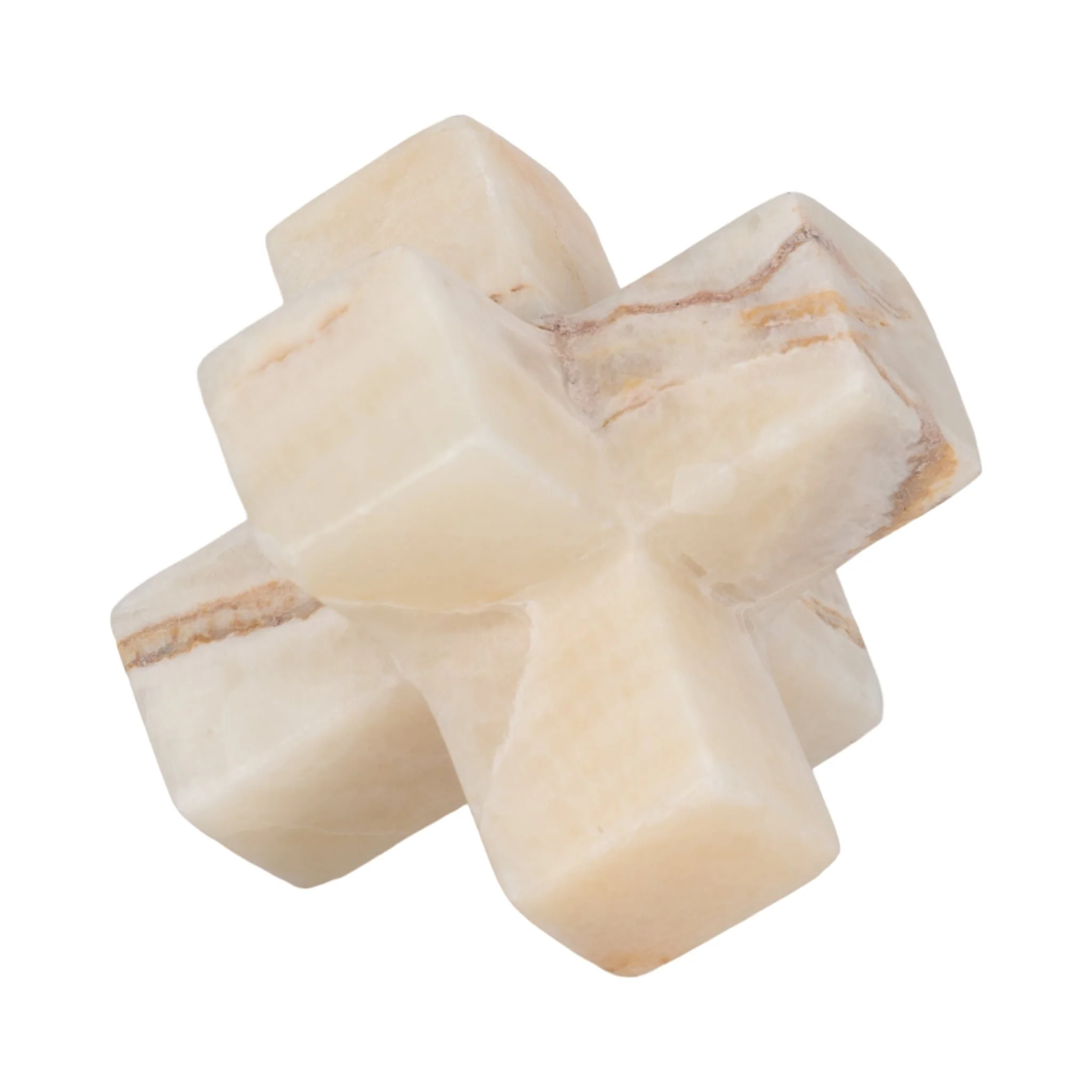 4" Onyx Marble Jack, Ivory - Image 3
