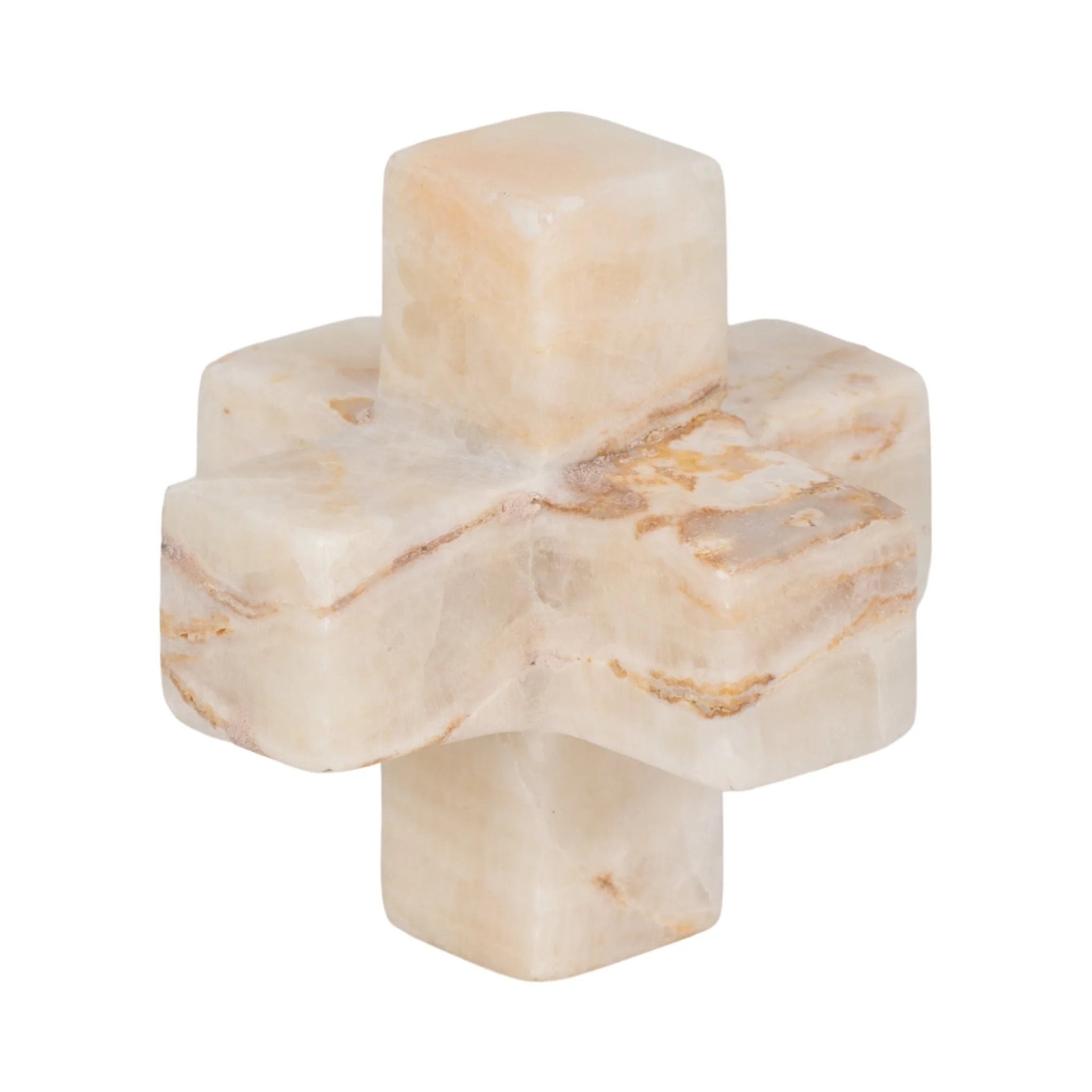4" Onyx Marble Jack, Ivory - Image 7