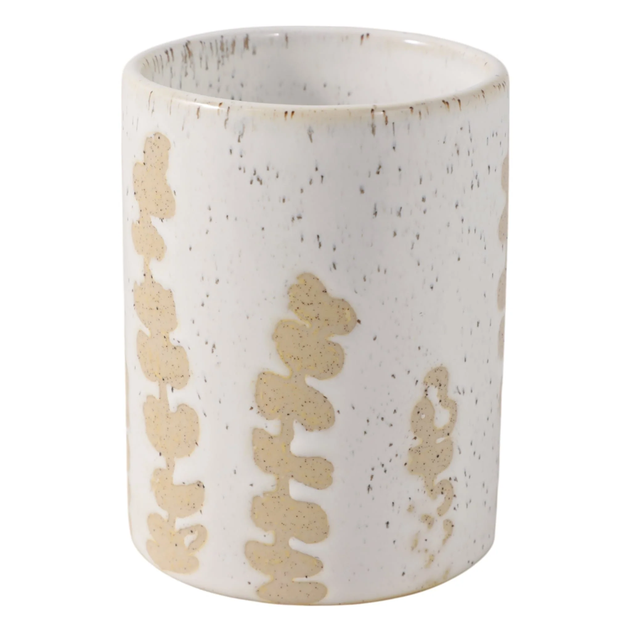 4" Wild Plant Pencil Cup, Ivory / Tan - Image 3