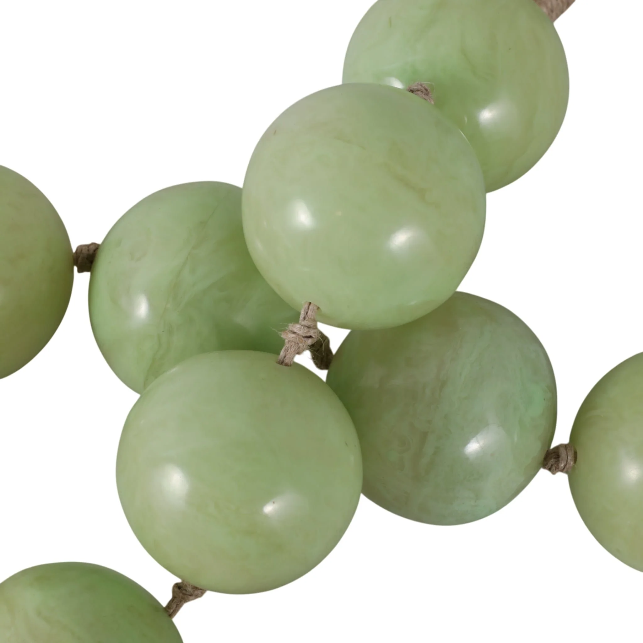 40'' Swirled 2" Resin Beaded Garland, Sage Green - Image 7