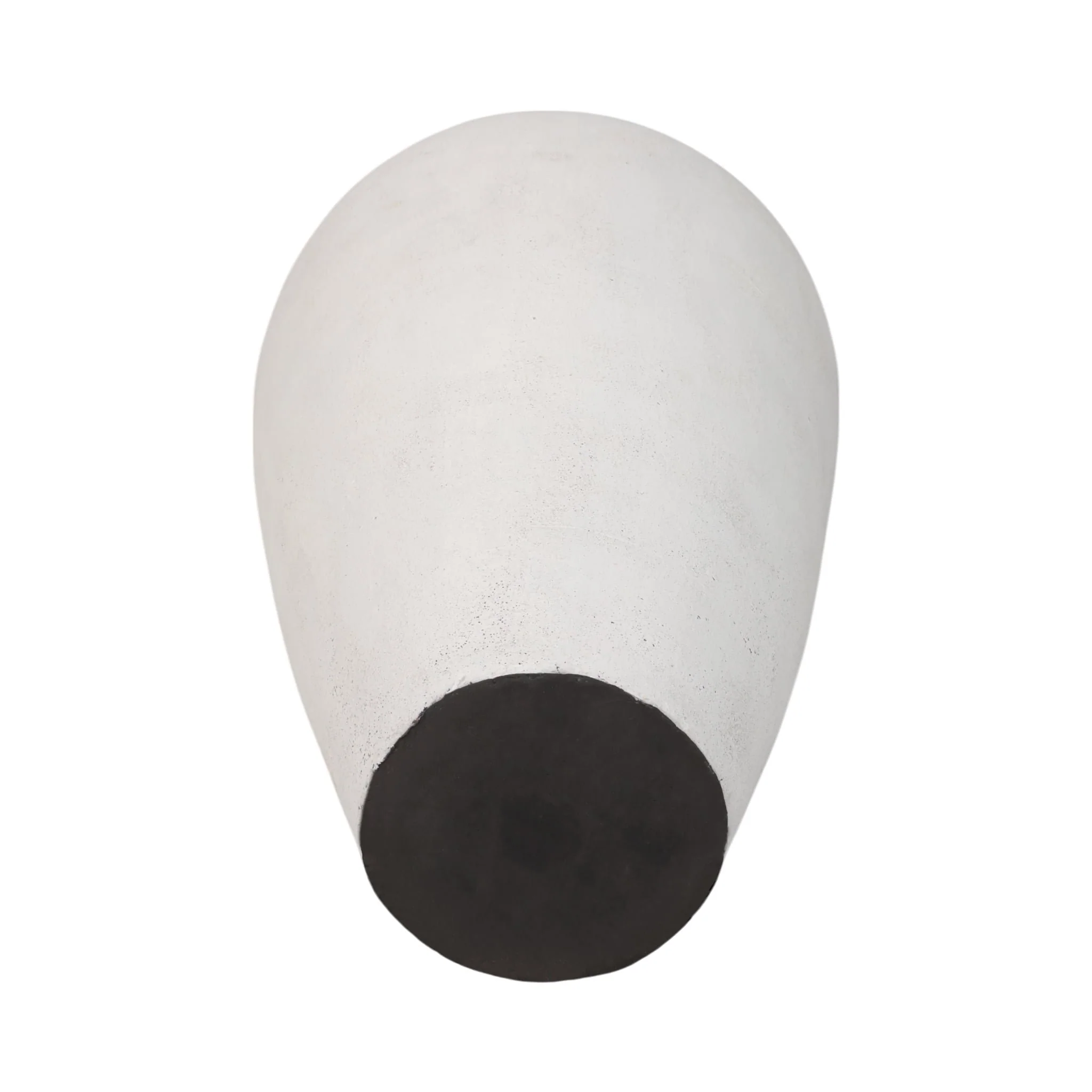 40" Terracotta Floor Vase Pointy Handles, Ivory - Image 7