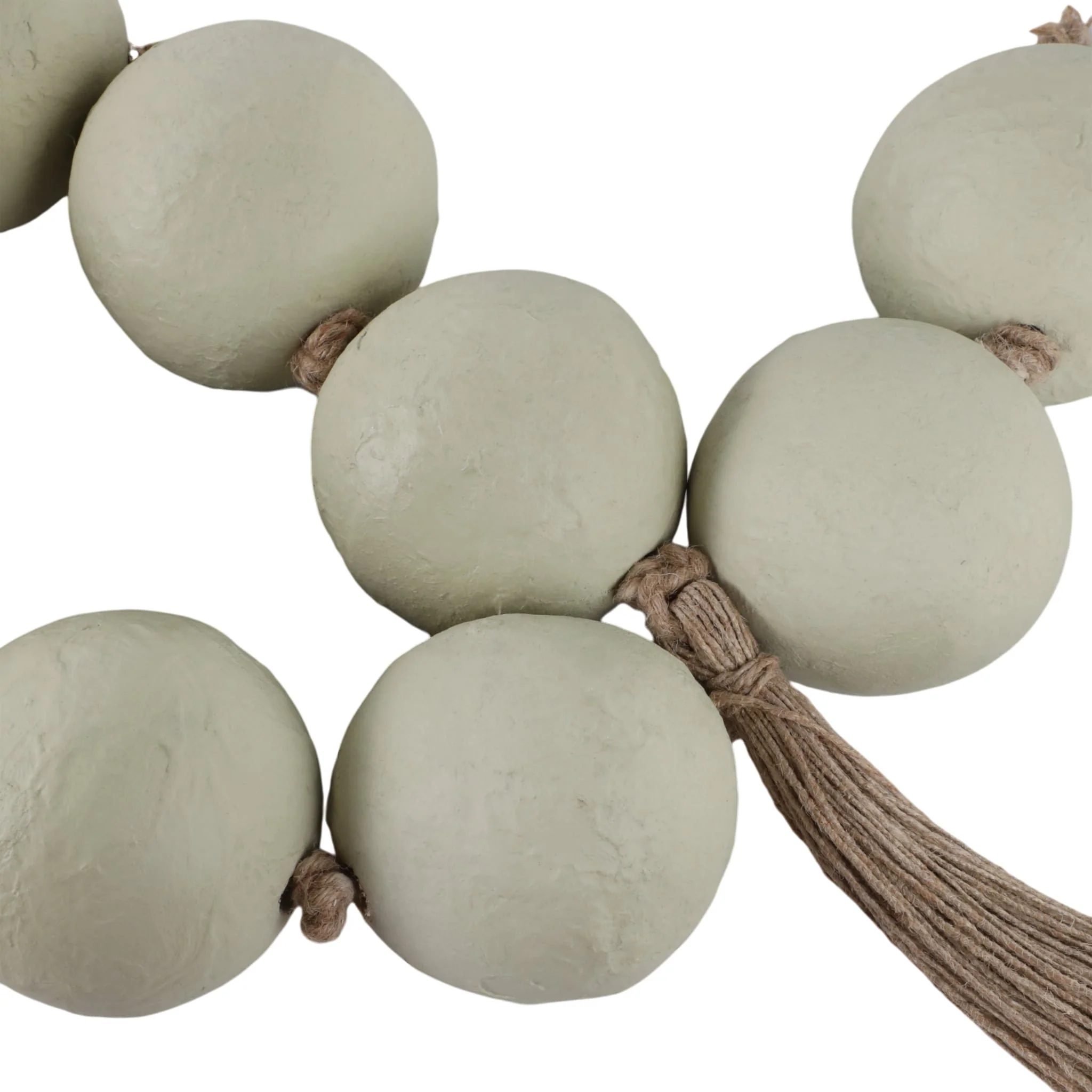 44x3" Ecomix Bead Garland, Sage Green - Image 4