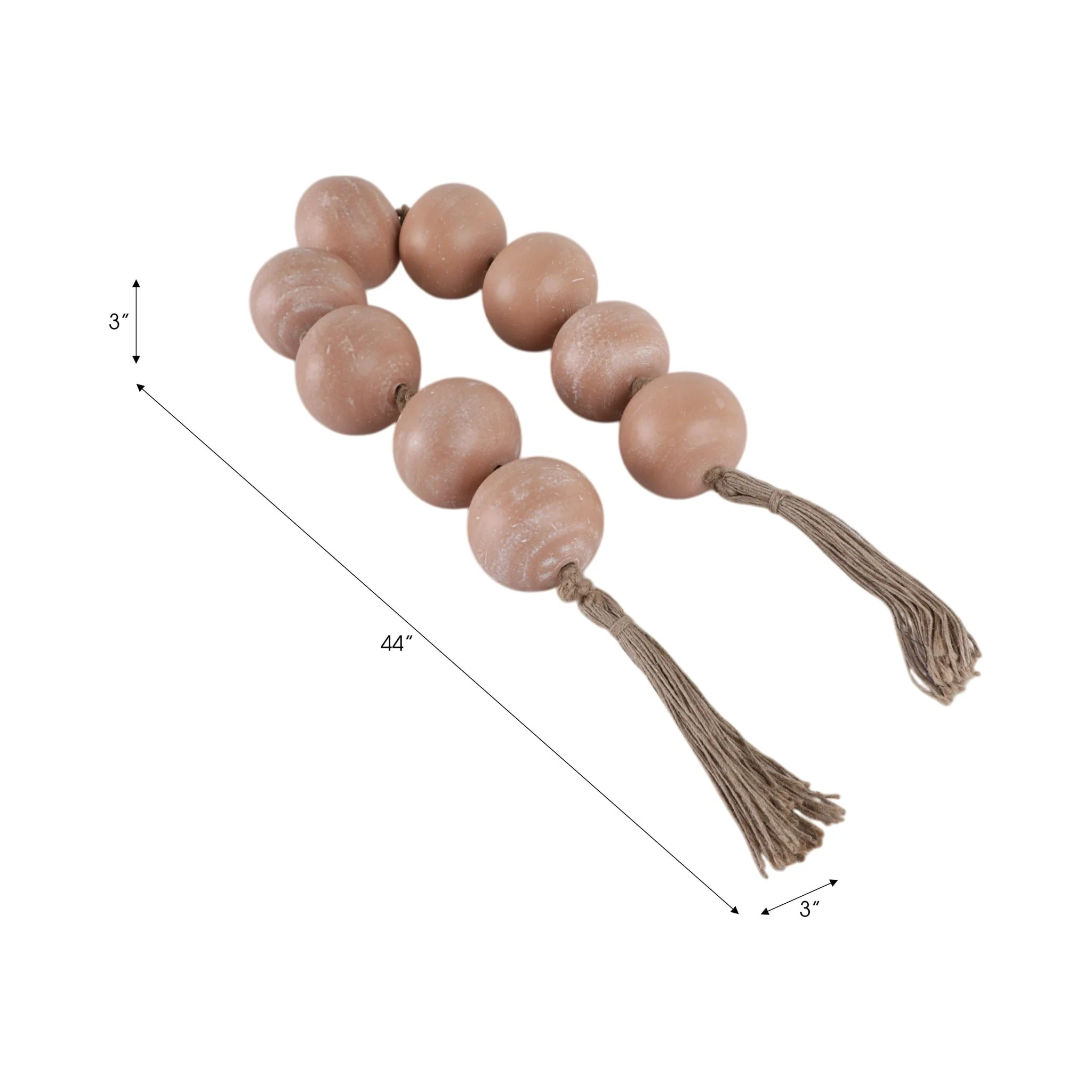 44x3" Terracotta, Bead Garland - Image 6