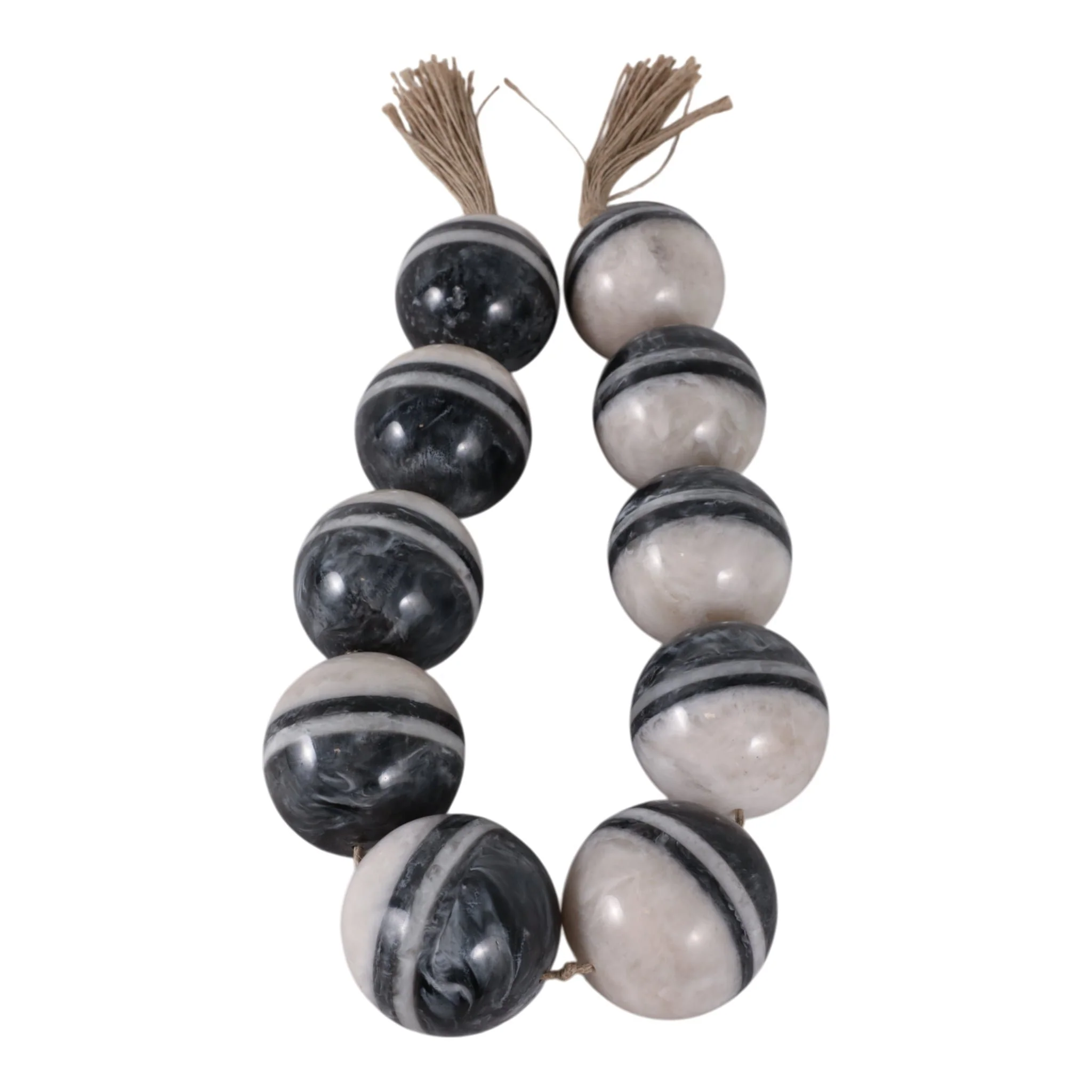 46"l 3" Swirled Bead Garland, Multi - Image 5