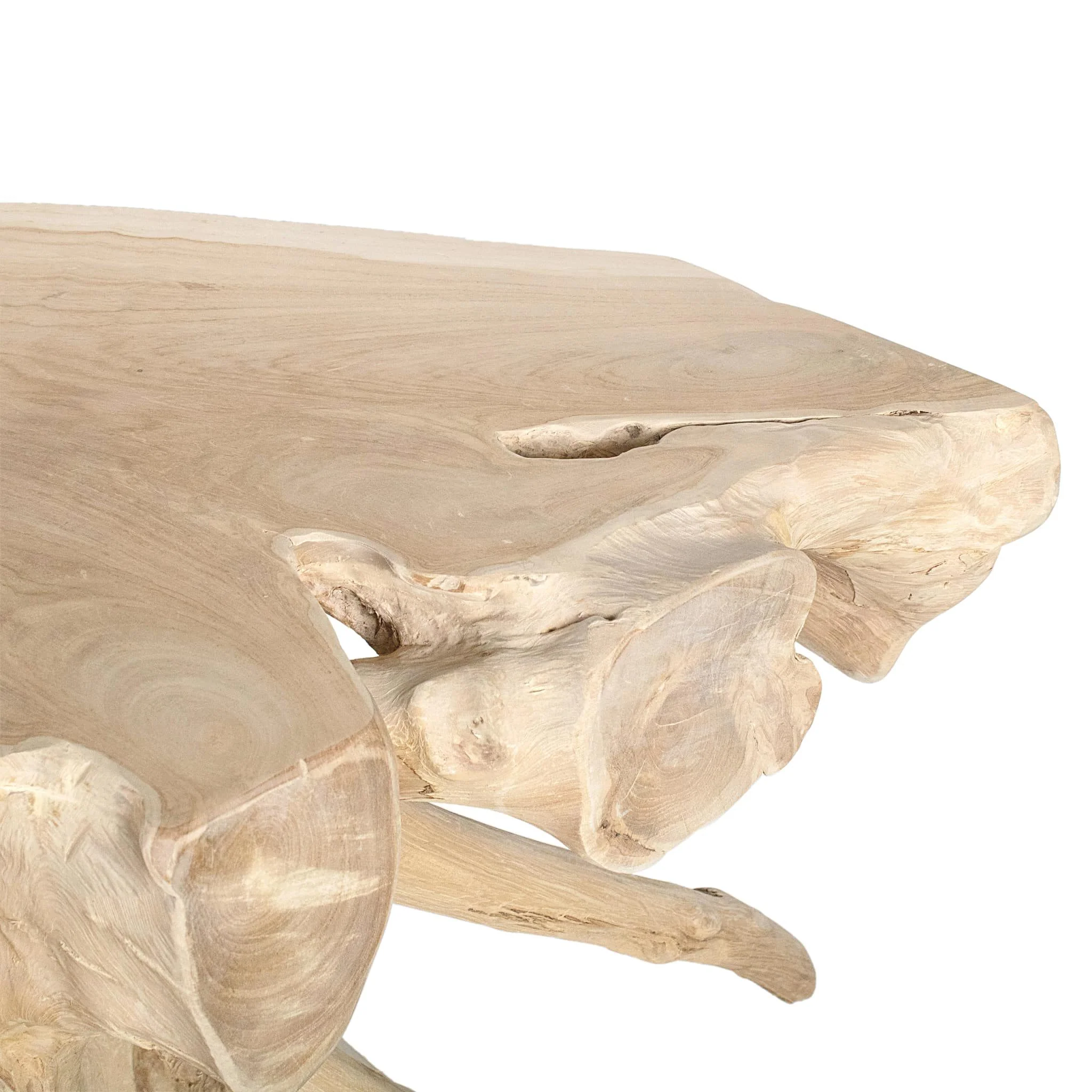 47" Teakwood Console Table, Natural - Image 3