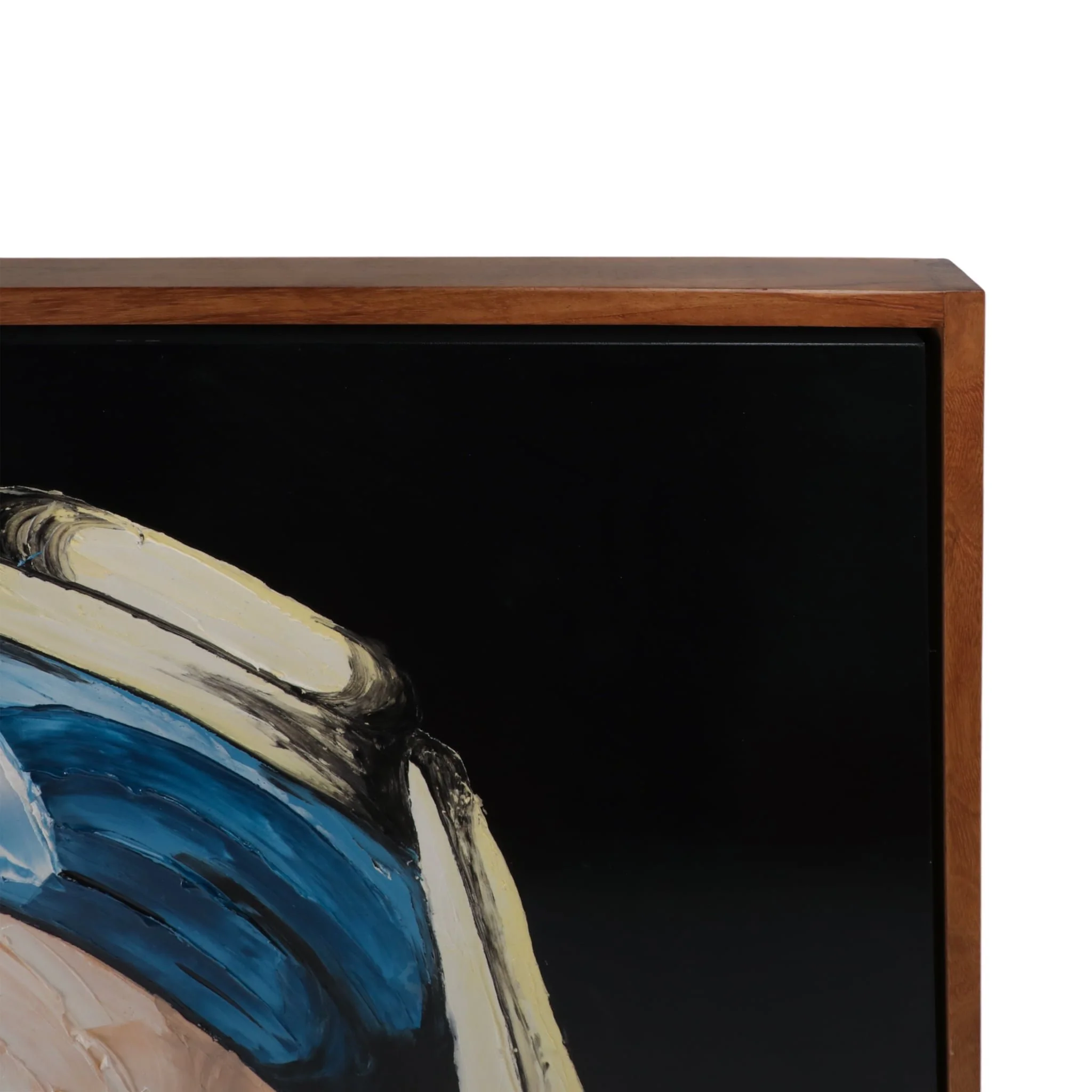 47x47 Hand Painted Girl With Pearl Earring, Multi - Image 5